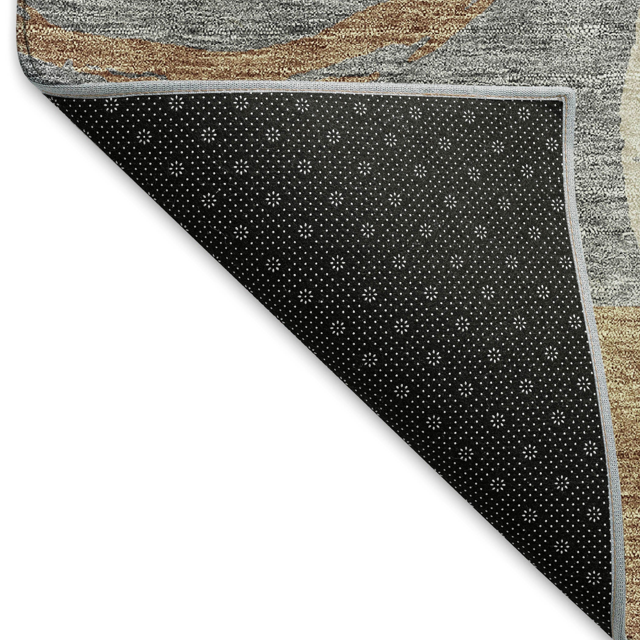 Istanbul Machine Washable Transitional Pewter Gray Rug 1'8" x 2'6" #shape_Rectangle