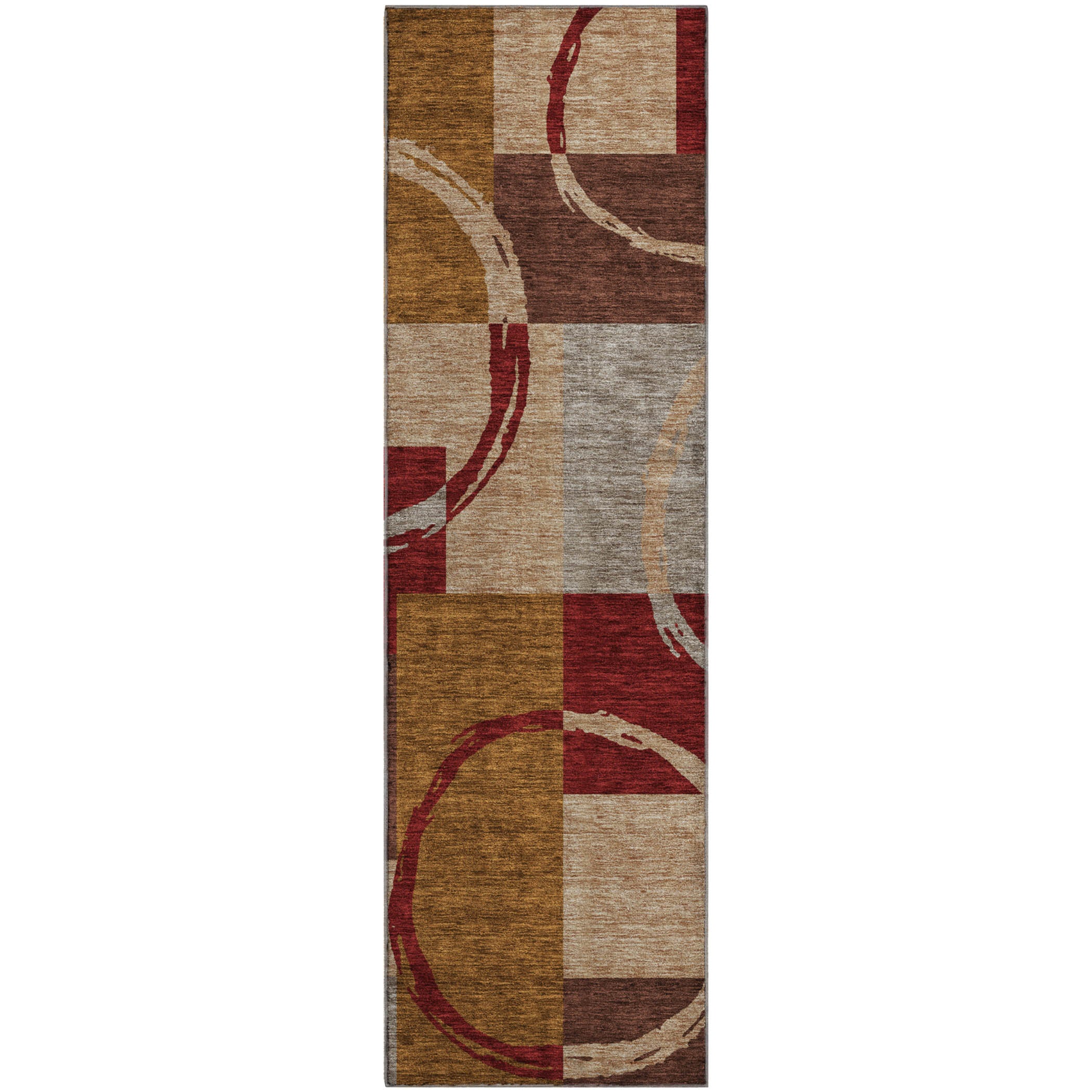 Istanbul Machine Washable Transitional Wheat Gold Rug 2'3" x 7'6" #shape_Runner