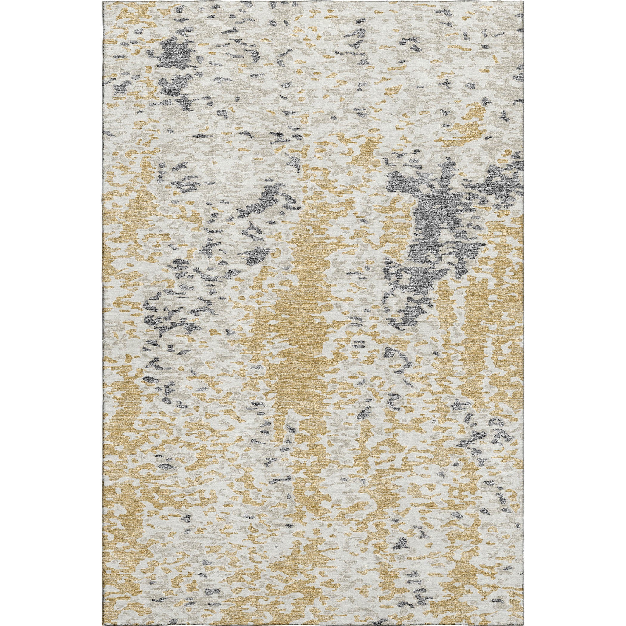 Mdina Machine Washable Transitional Gold Rug 2'6" x 3'10" #shape_Rectangle