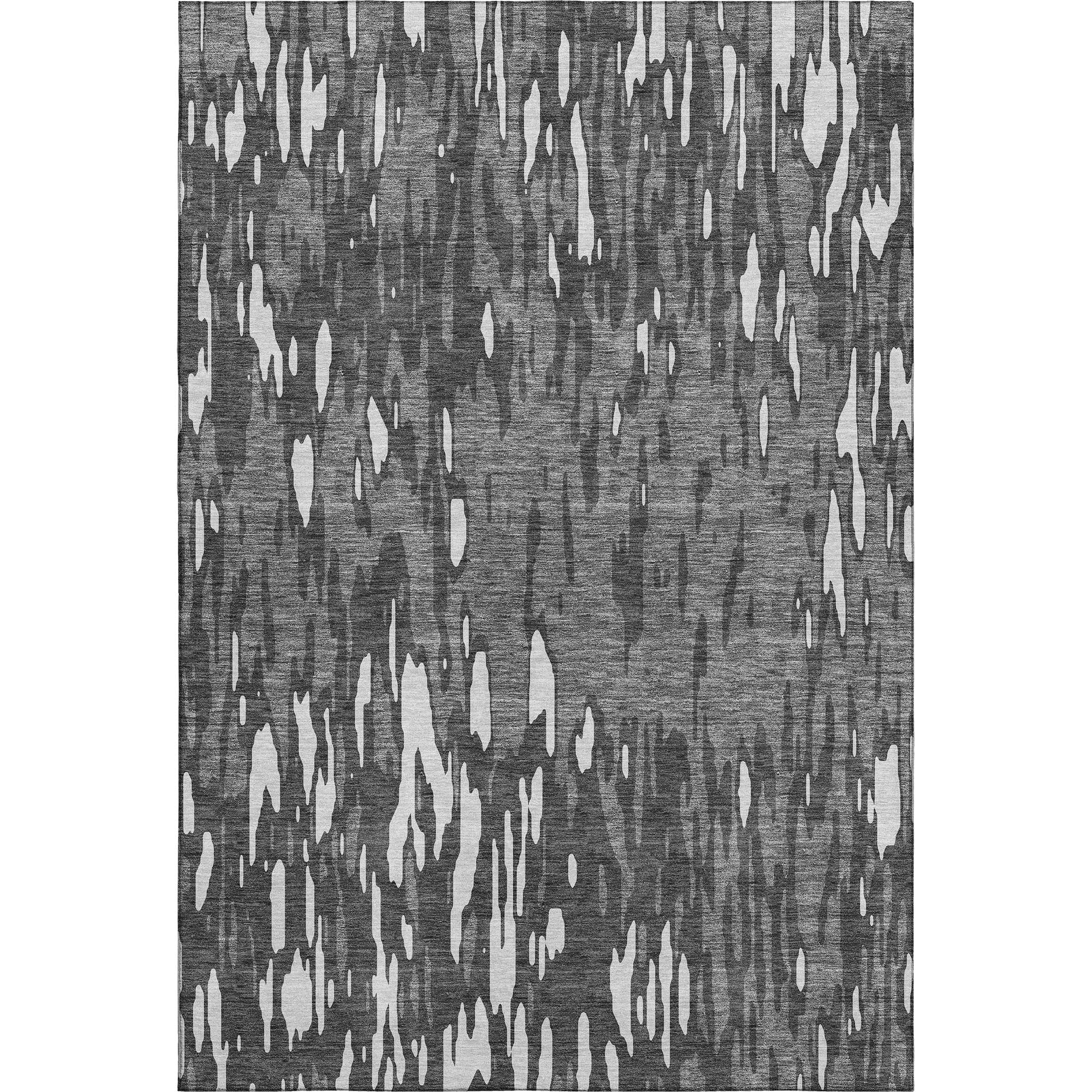 Porto Machine Washable Transitional Gray Rug 2'6" x 3'10" #shape_Rectangle