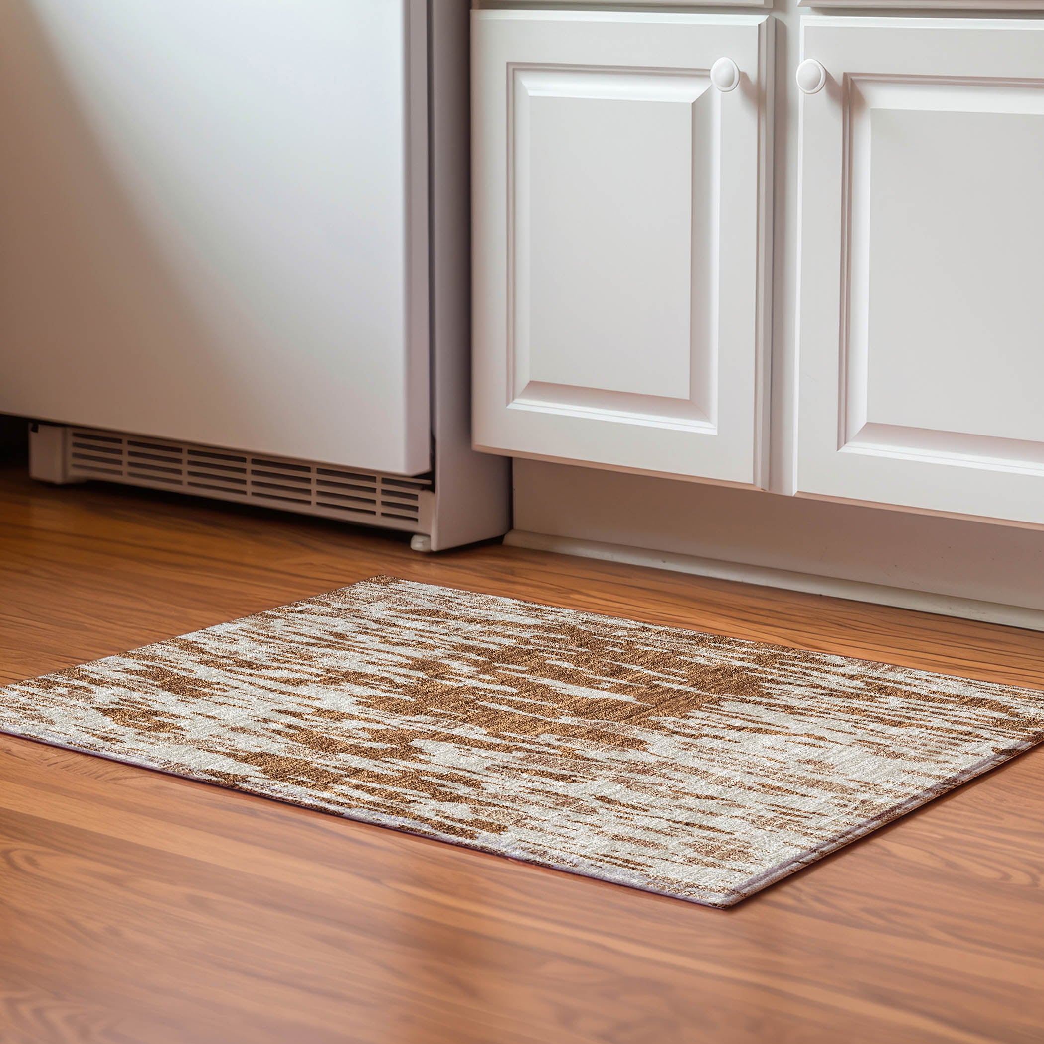 Porto Machine Washable Transitional Paprika Orange Rug 1'8" x 2'6" #shape_Rectangle