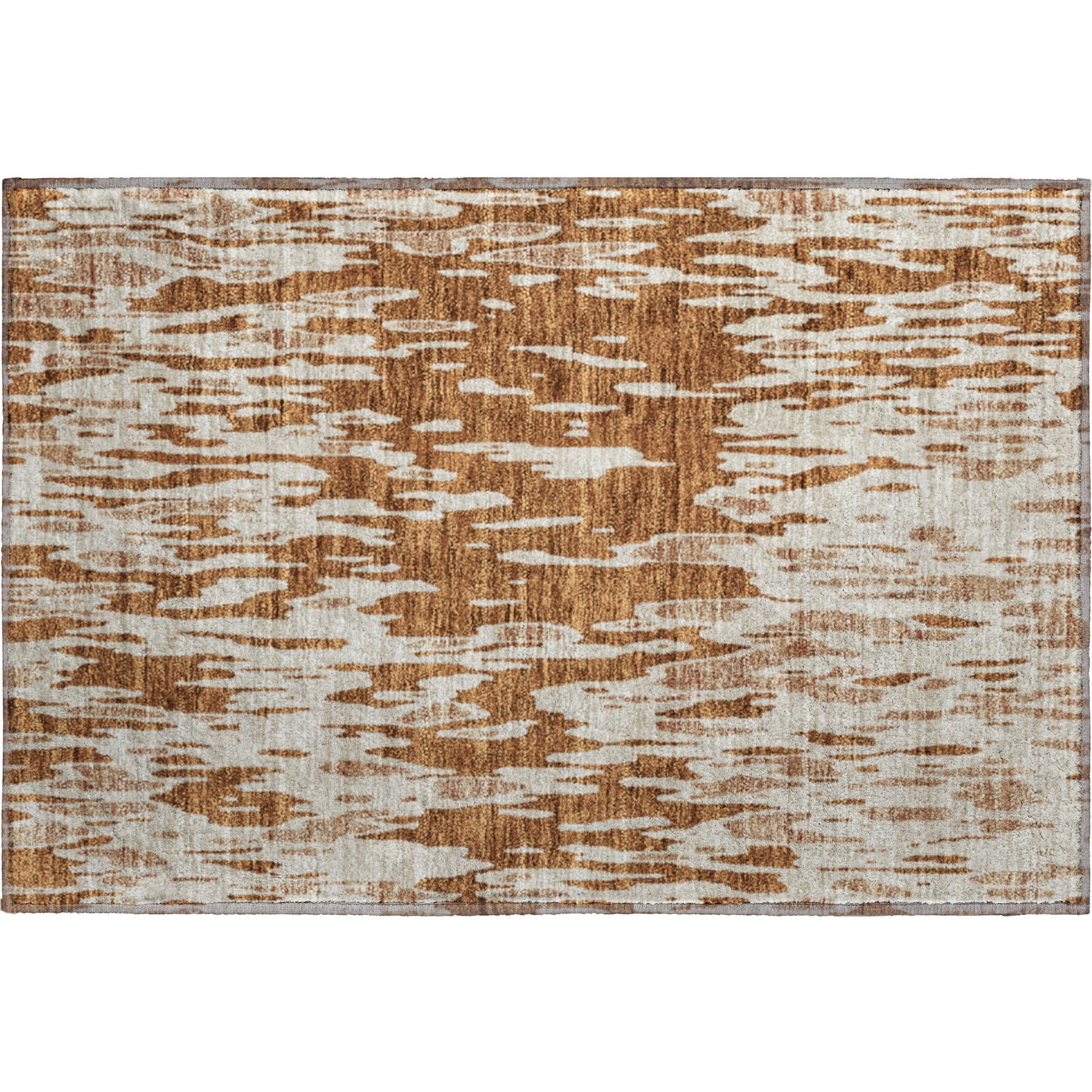 Porto Machine Washable Transitional Paprika Orange Rug 1'8" x 2'6" #shape_Rectangle