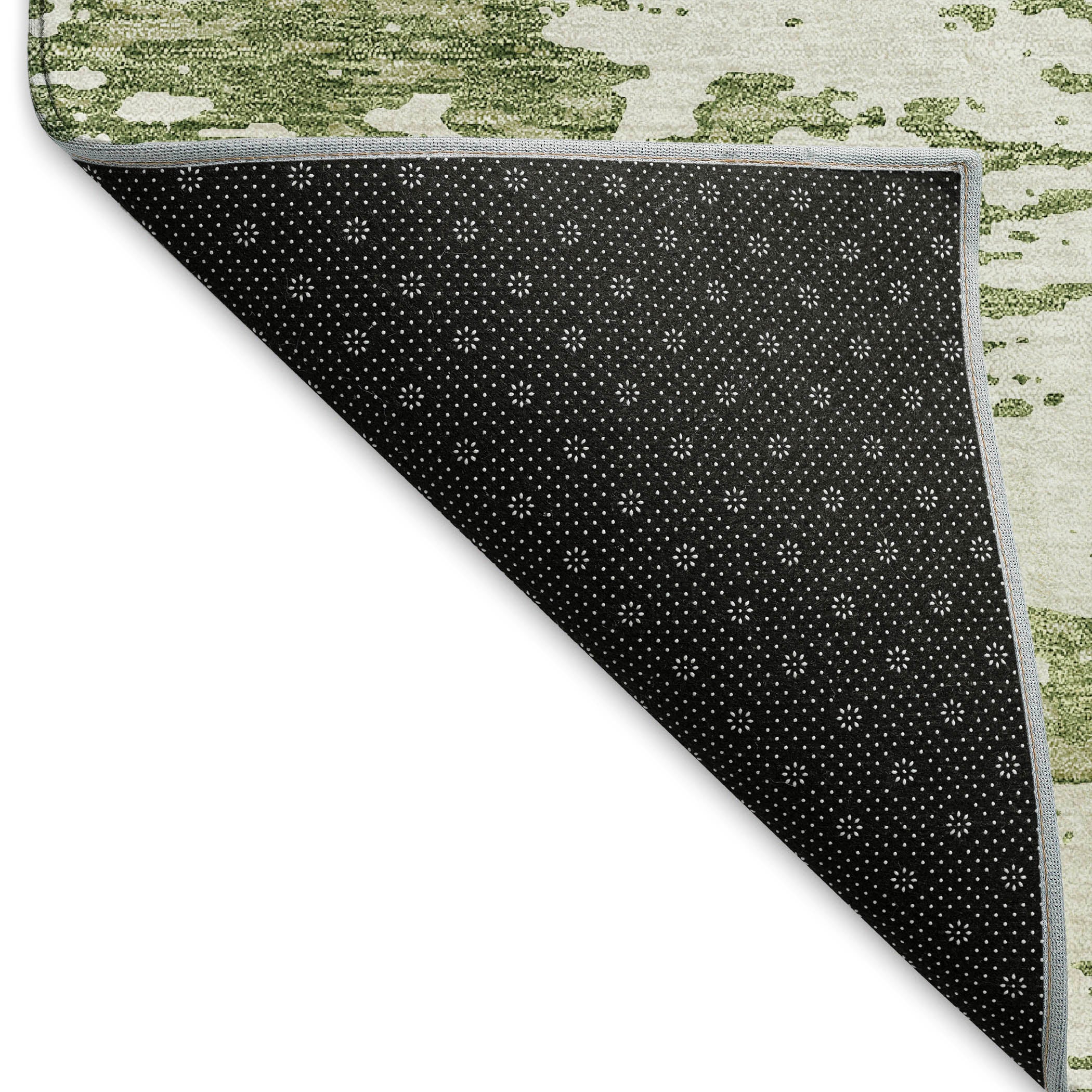 Ghent Machine Washable Transitional Aloe Green Rug 1'8" x 2'6" #shape_Rectangle