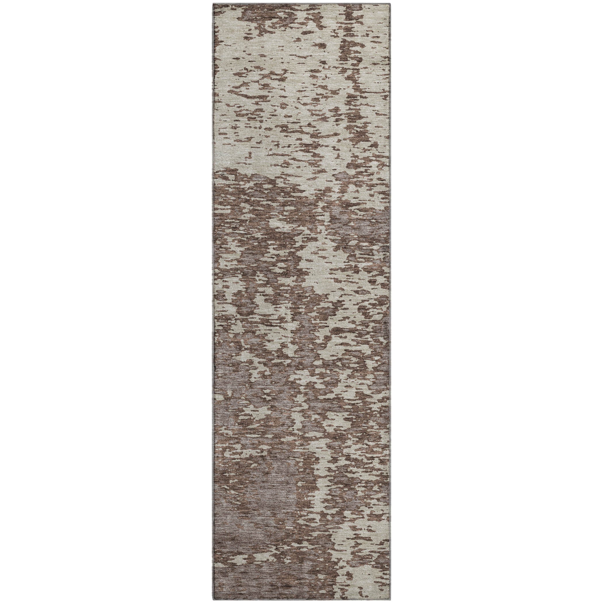 Ghent Machine Washable Transitional Brown Rug 2'3" x 7'6" #shape_Runner