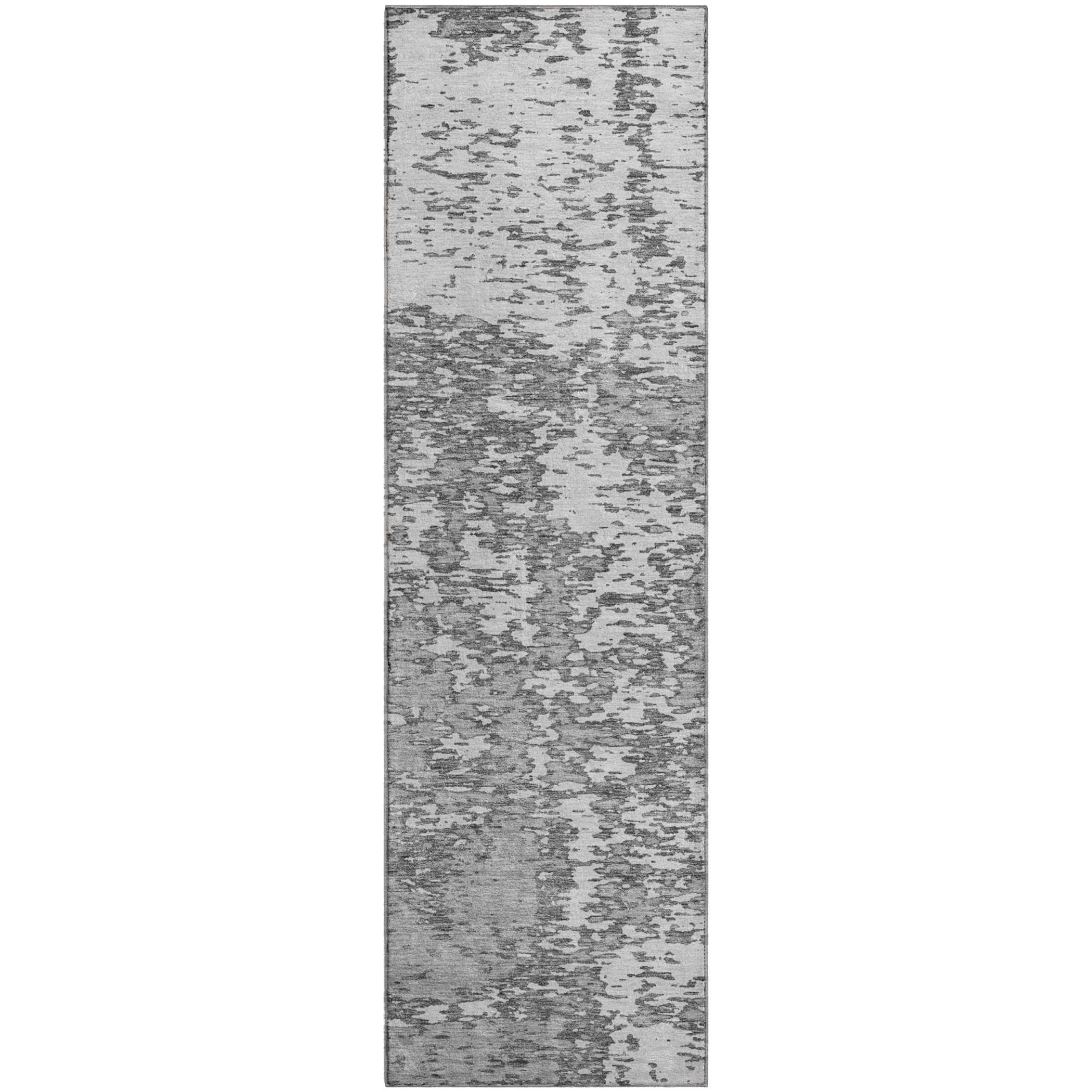 Ghent Machine Washable Transitional Gray Rug 2'3" x 7'6" #shape_Runner