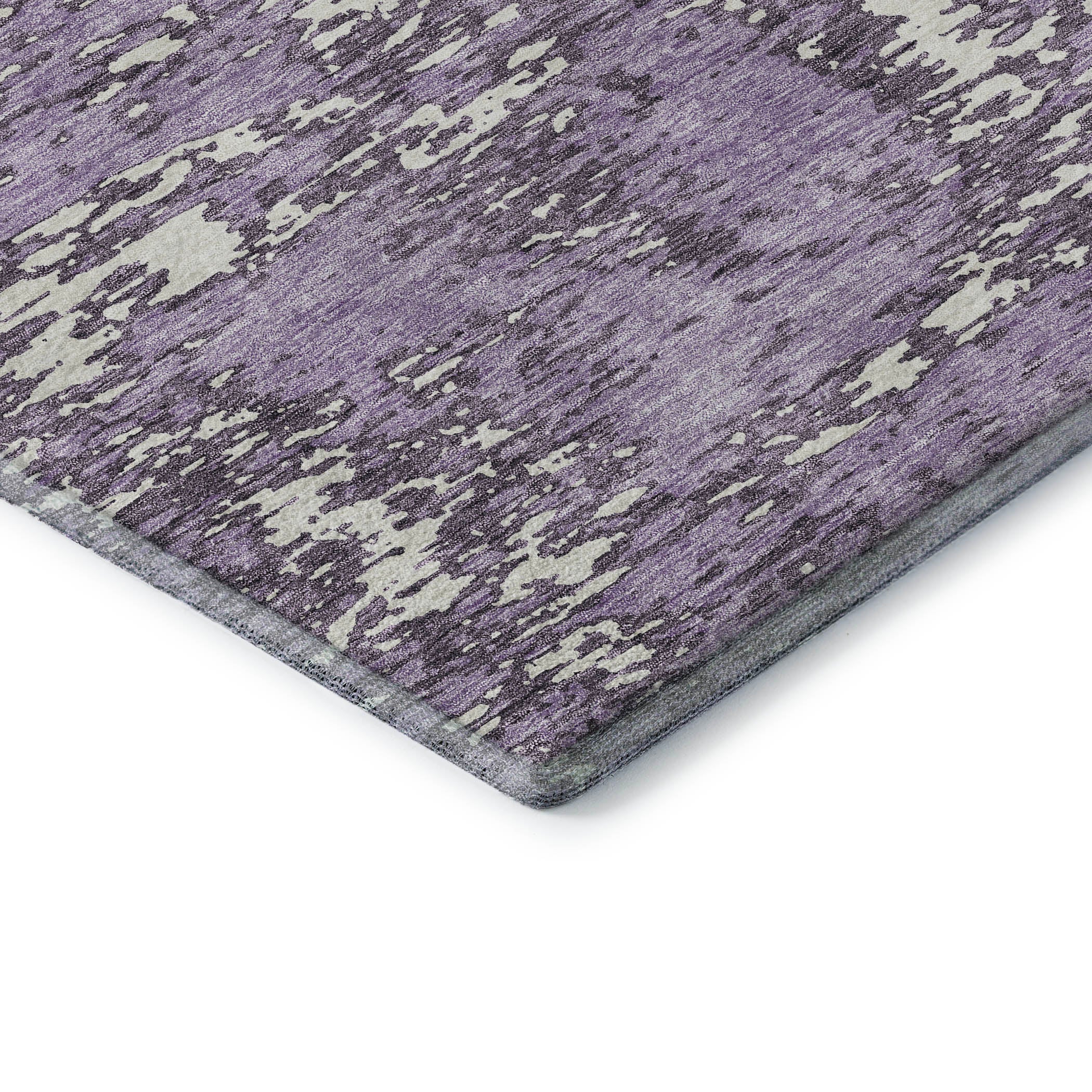 Ghent Machine Washable Transitional Lavender Purple Rug 1'8" x 2'6" #shape_Rectangle