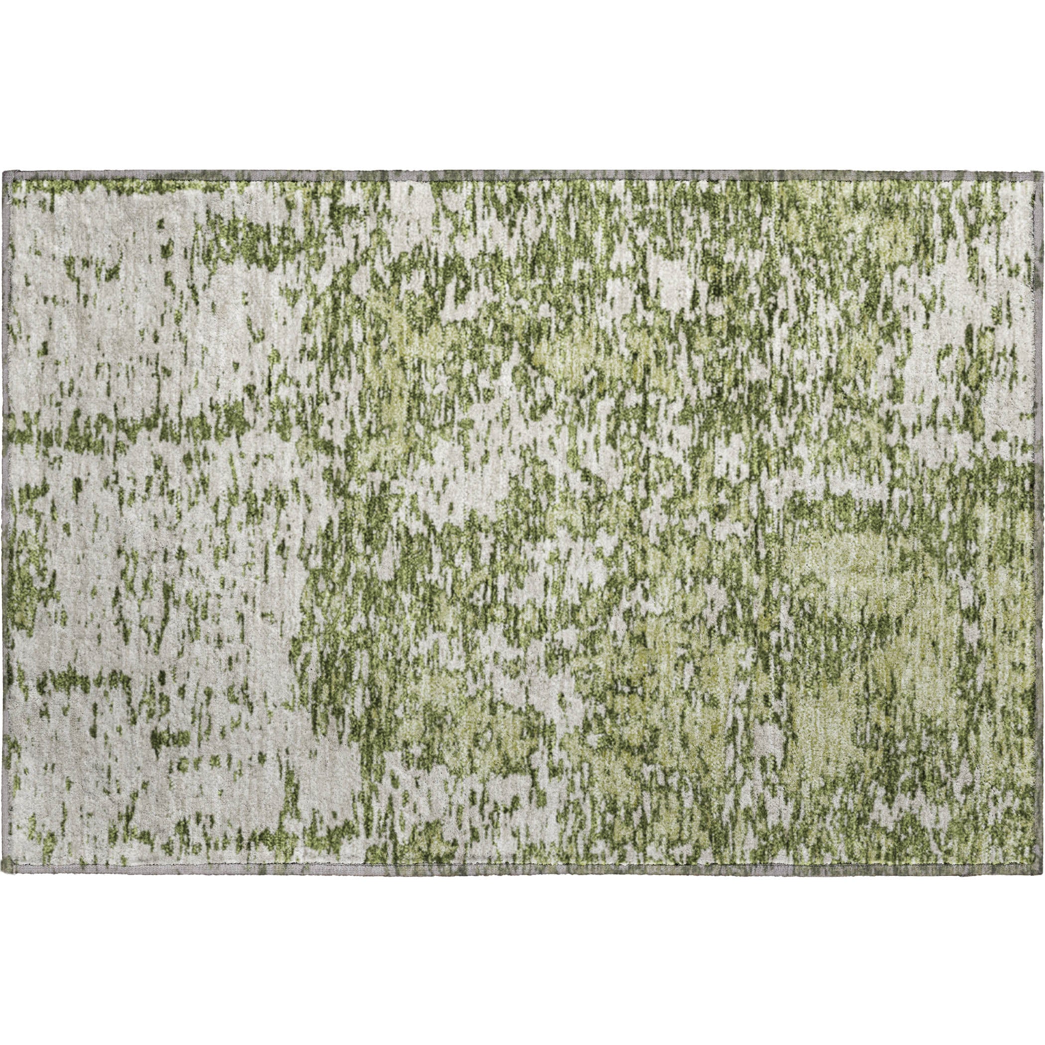 Ghent Machine Washable Transitional Olive Green Rug 1'8" x 2'6" #shape_Rectangle