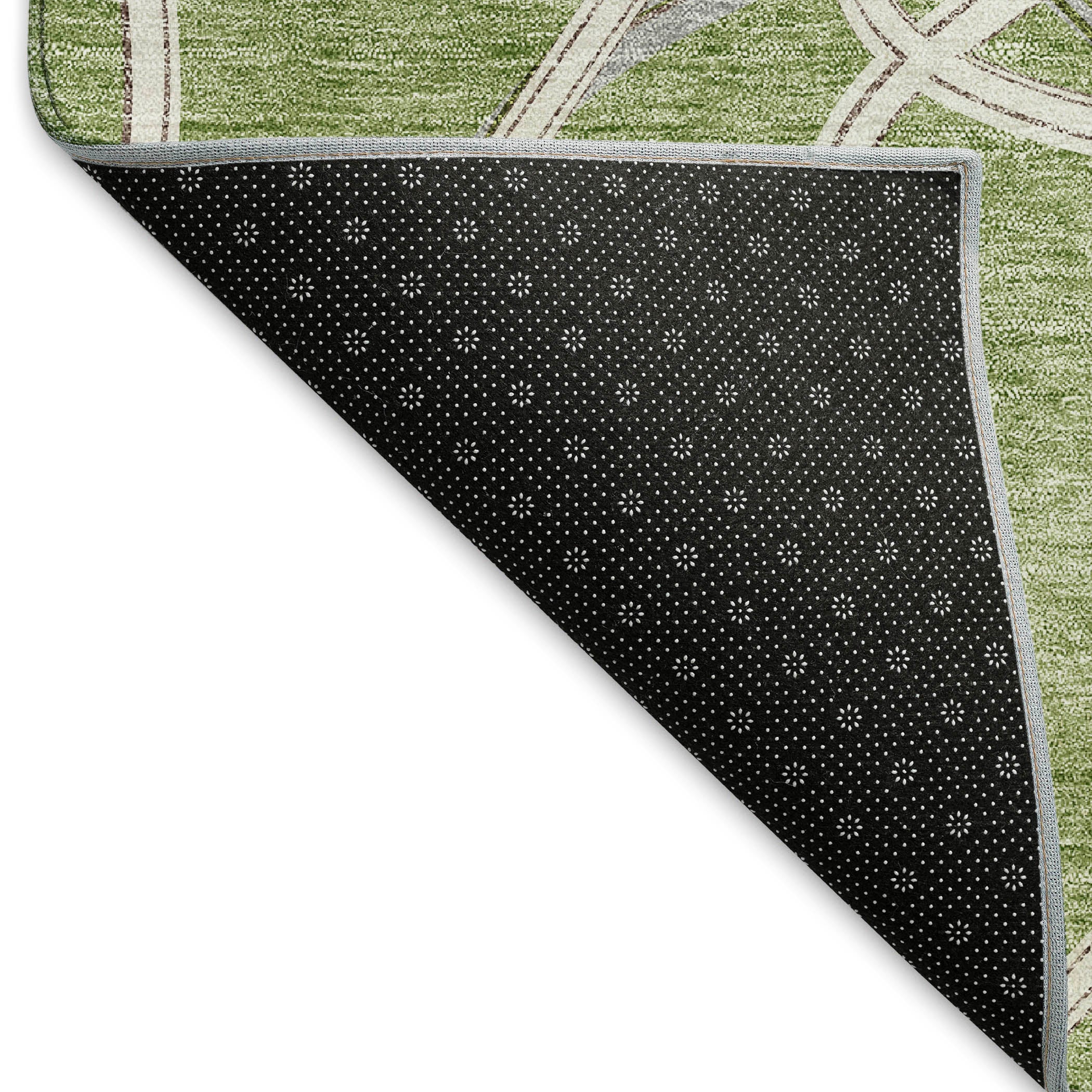 Jaipur Machine Washable Transitional Aloe Green Rug 1'8" x 2'6" #shape_Rectangle