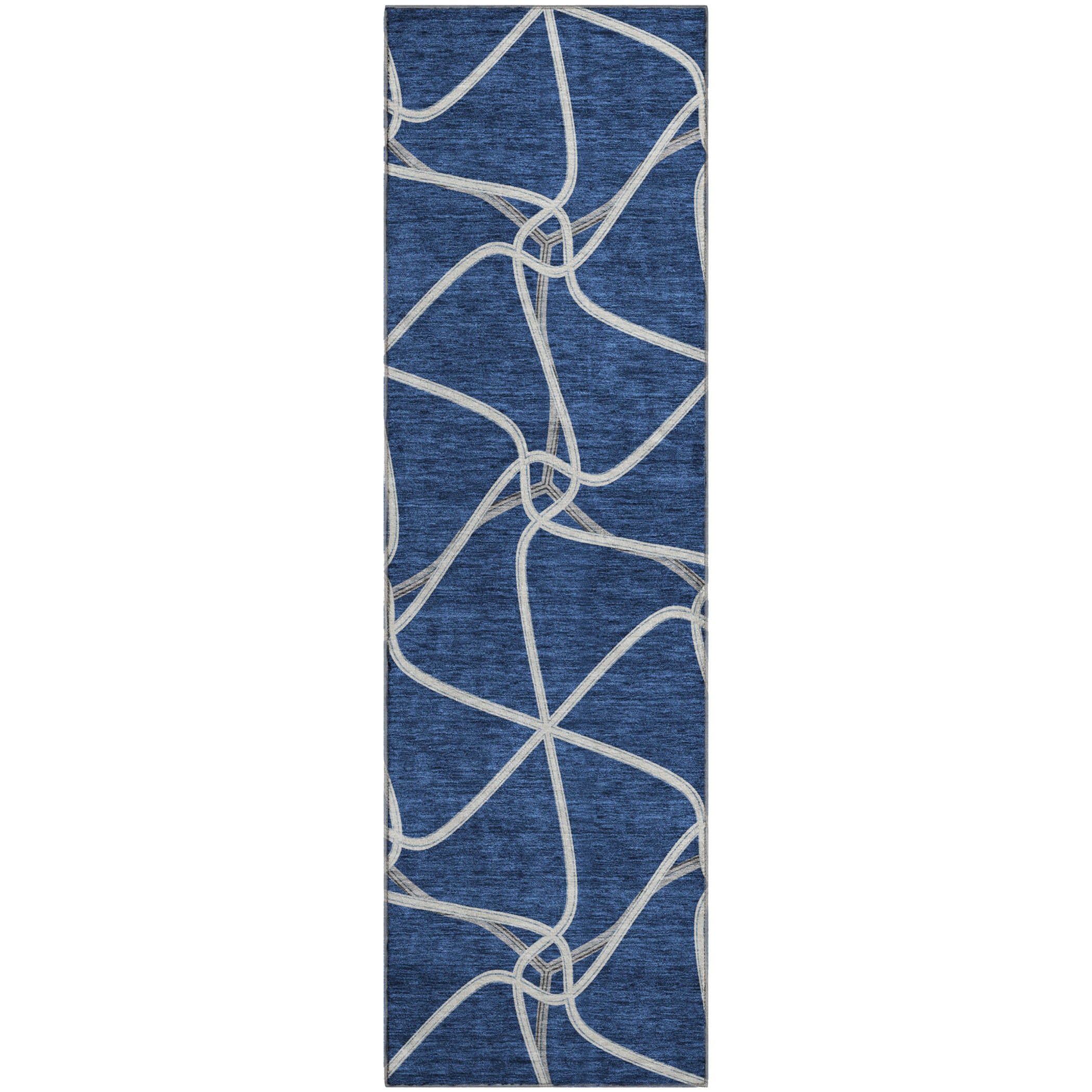 Jaipur Machine Washable Transitional Blue Rug 2'3" x 7'6" #shape_Runner
