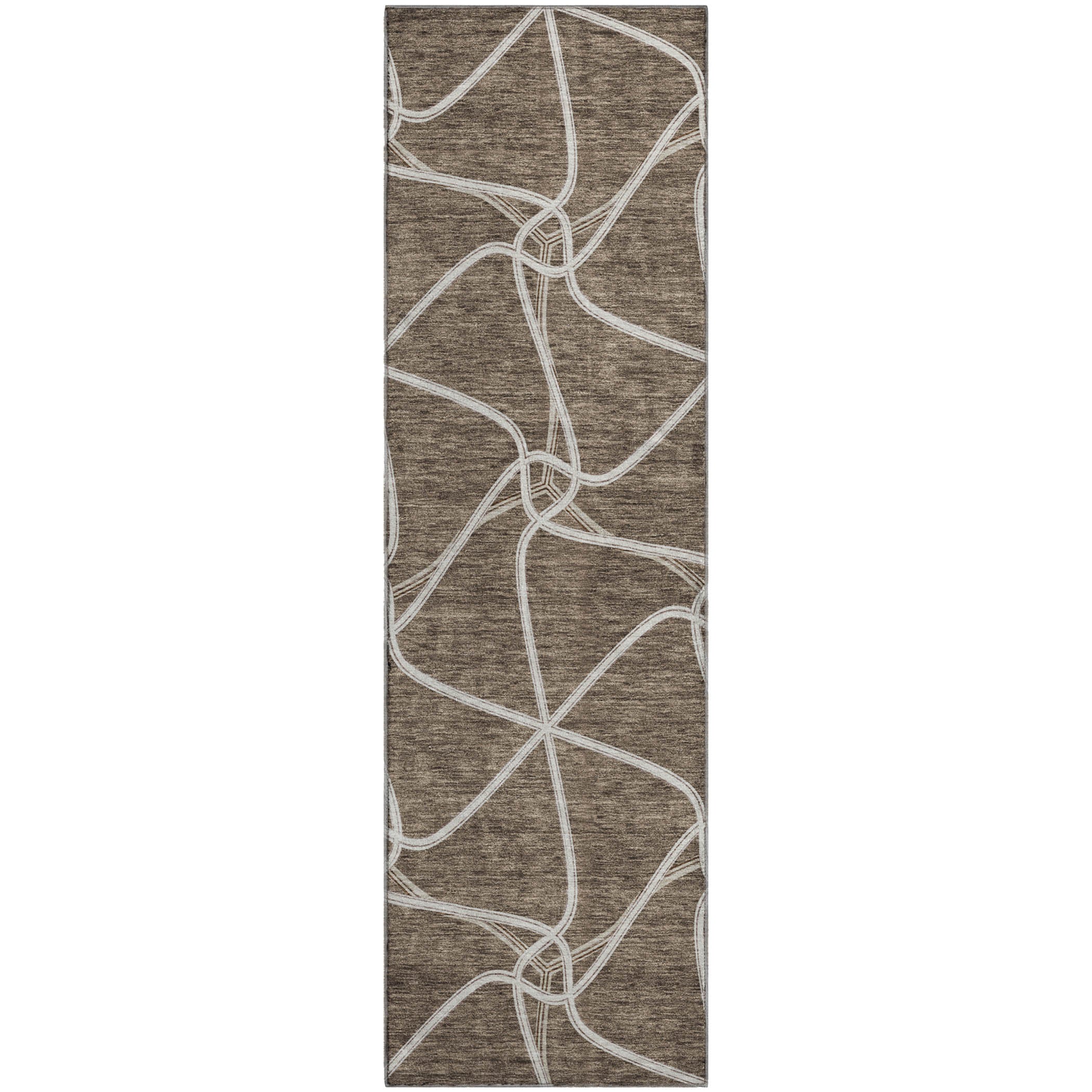 Jaipur Machine Washable Transitional Brown Rug 2'3" x 7'6" #shape_Runner