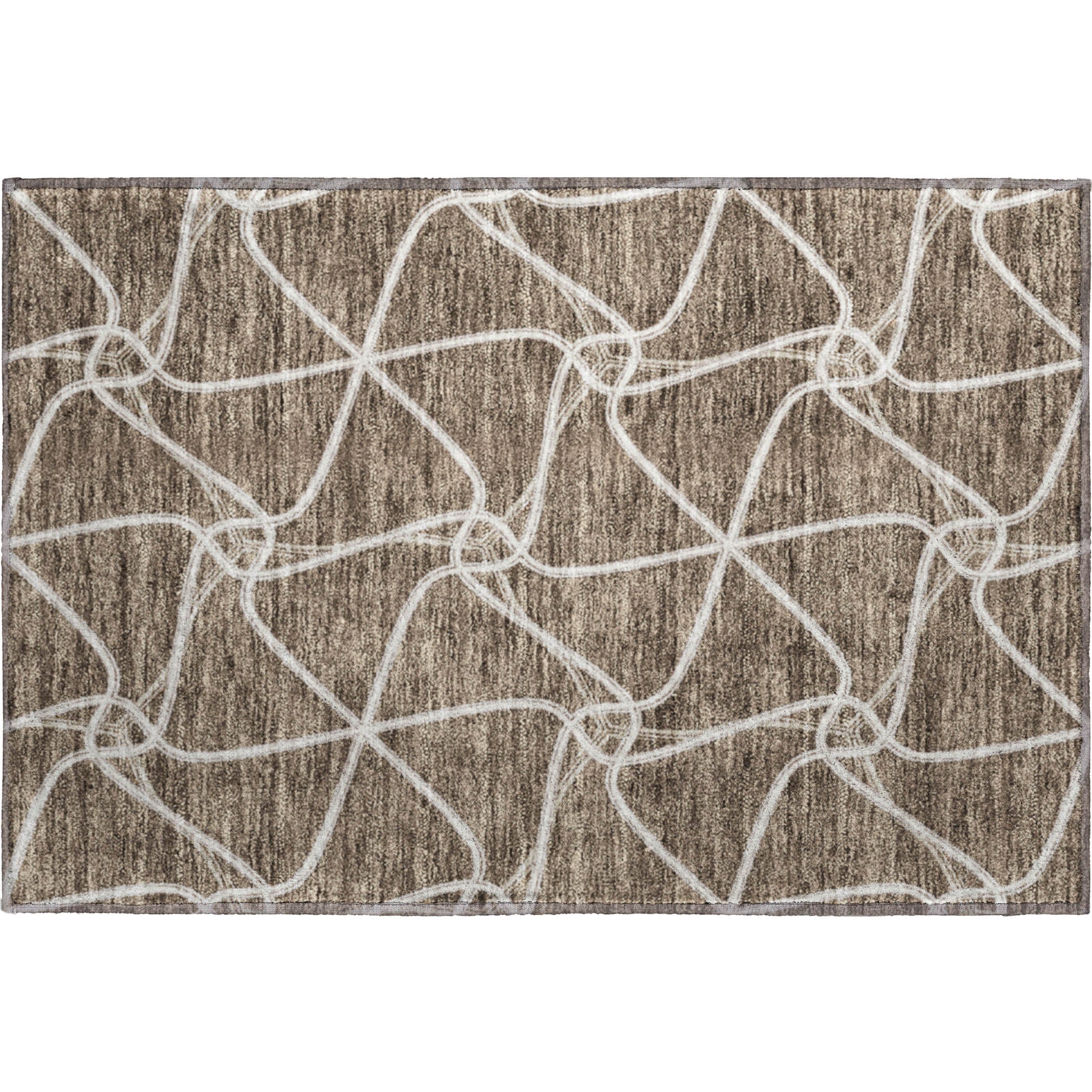 Jaipur Machine Washable Transitional Brown Rug 1'8" x 2'6" #shape_Rectangle