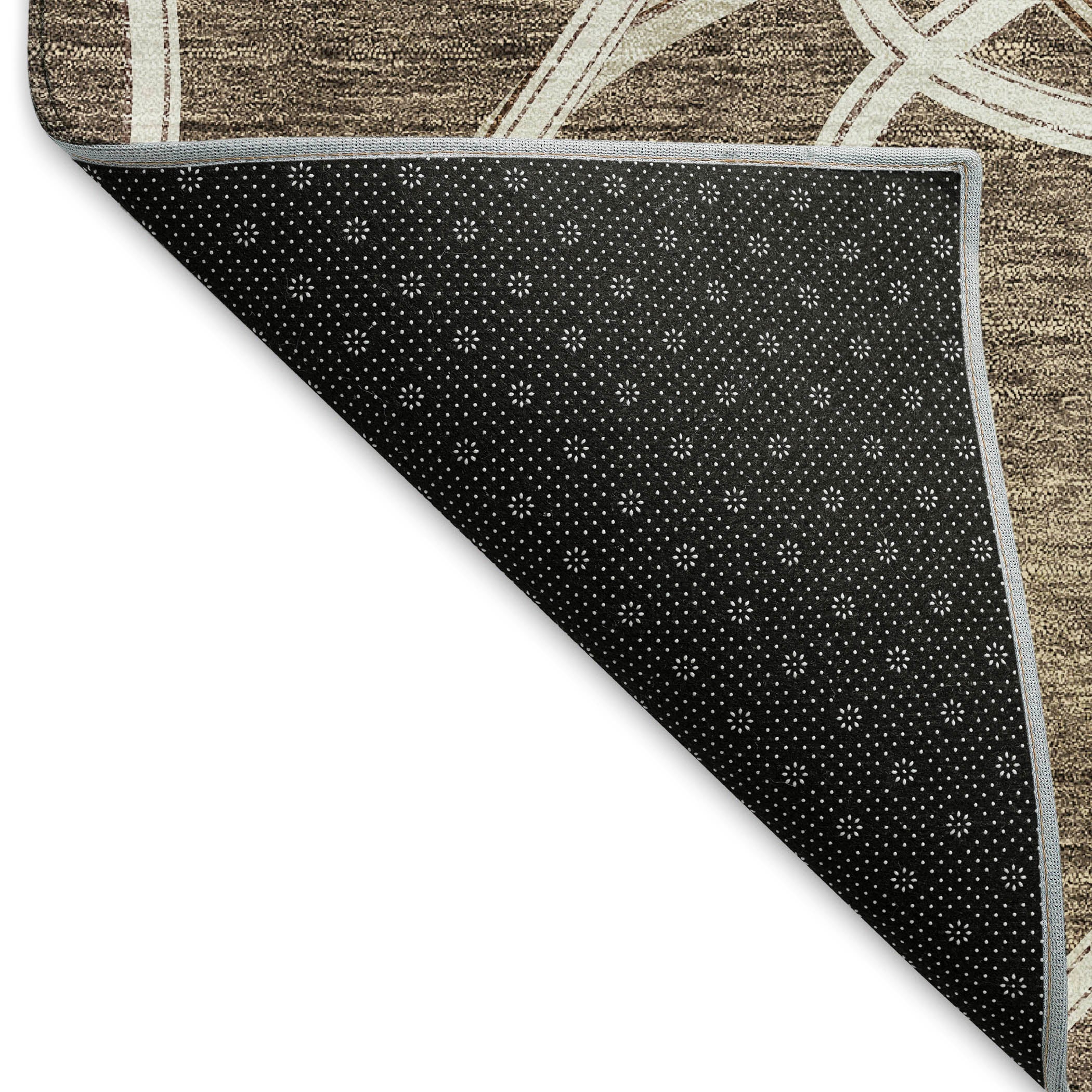 Jaipur Machine Washable Transitional Brown Rug 1'8" x 2'6" #shape_Rectangle
