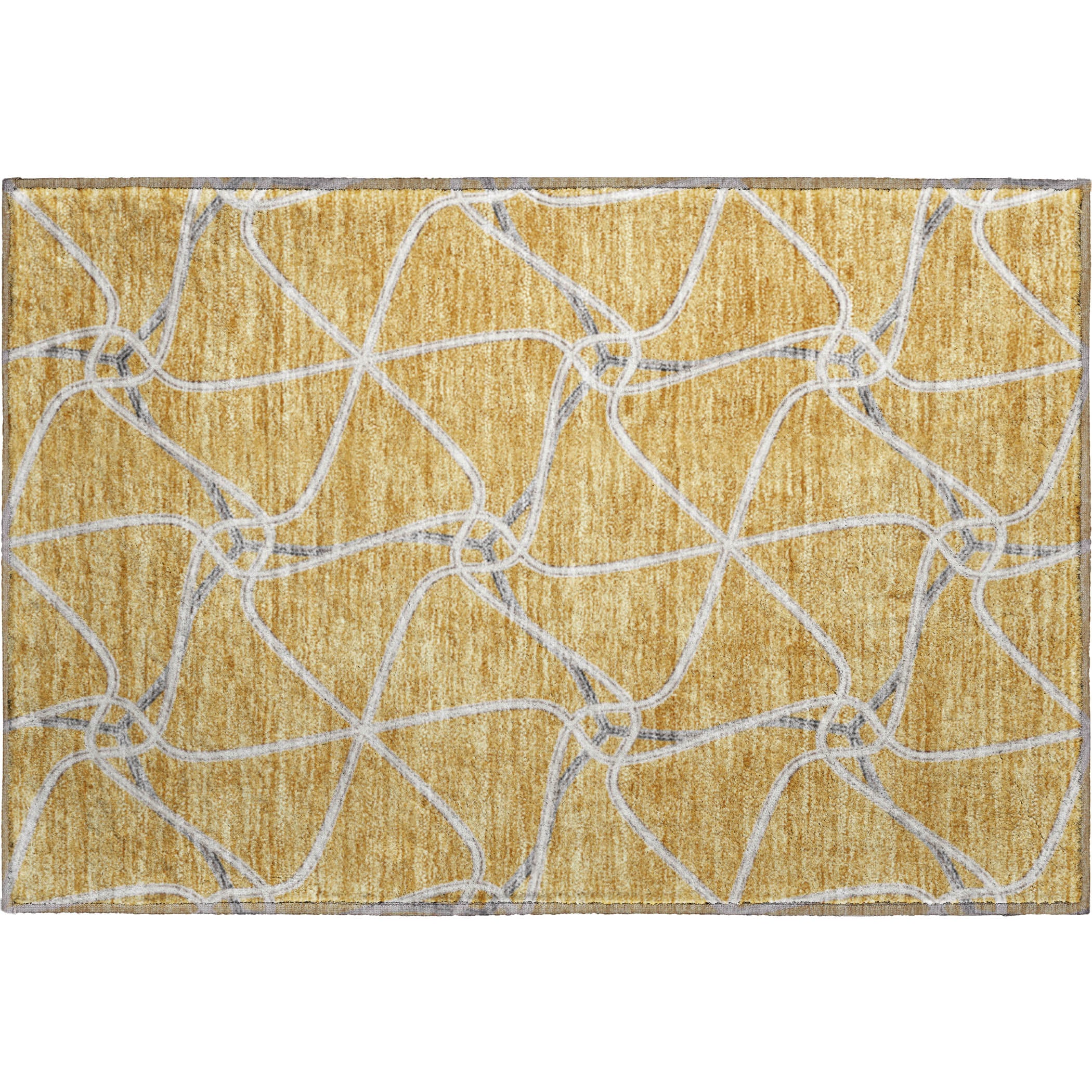 Jaipur Machine Washable Transitional Gold Rug 1'8" x 2'6" #shape_Rectangle