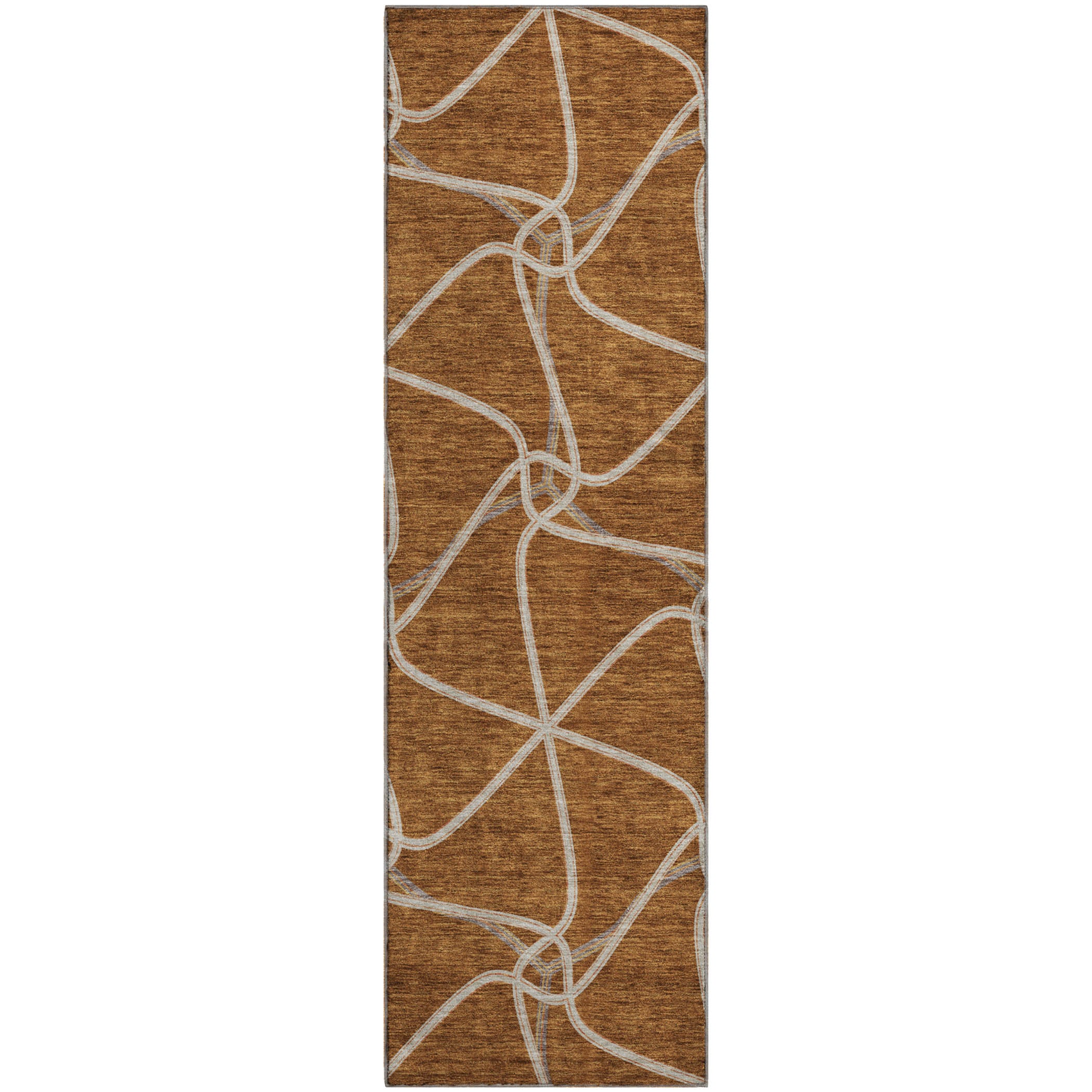 Jaipur Machine Washable Transitional Paprika Orange Rug 2'3" x 7'6" #shape_Runner