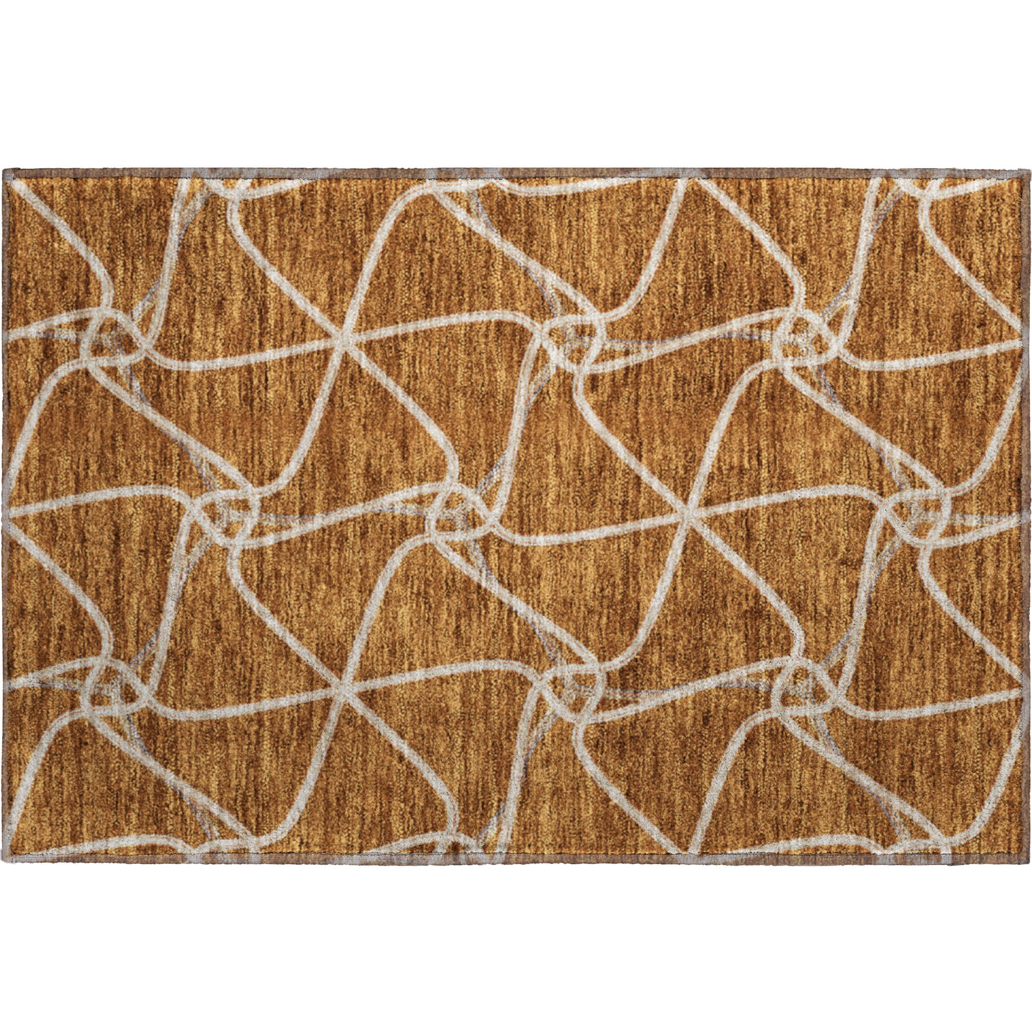 Jaipur Machine Washable Transitional Paprika Orange Rug 1'8" x 2'6" #shape_Rectangle