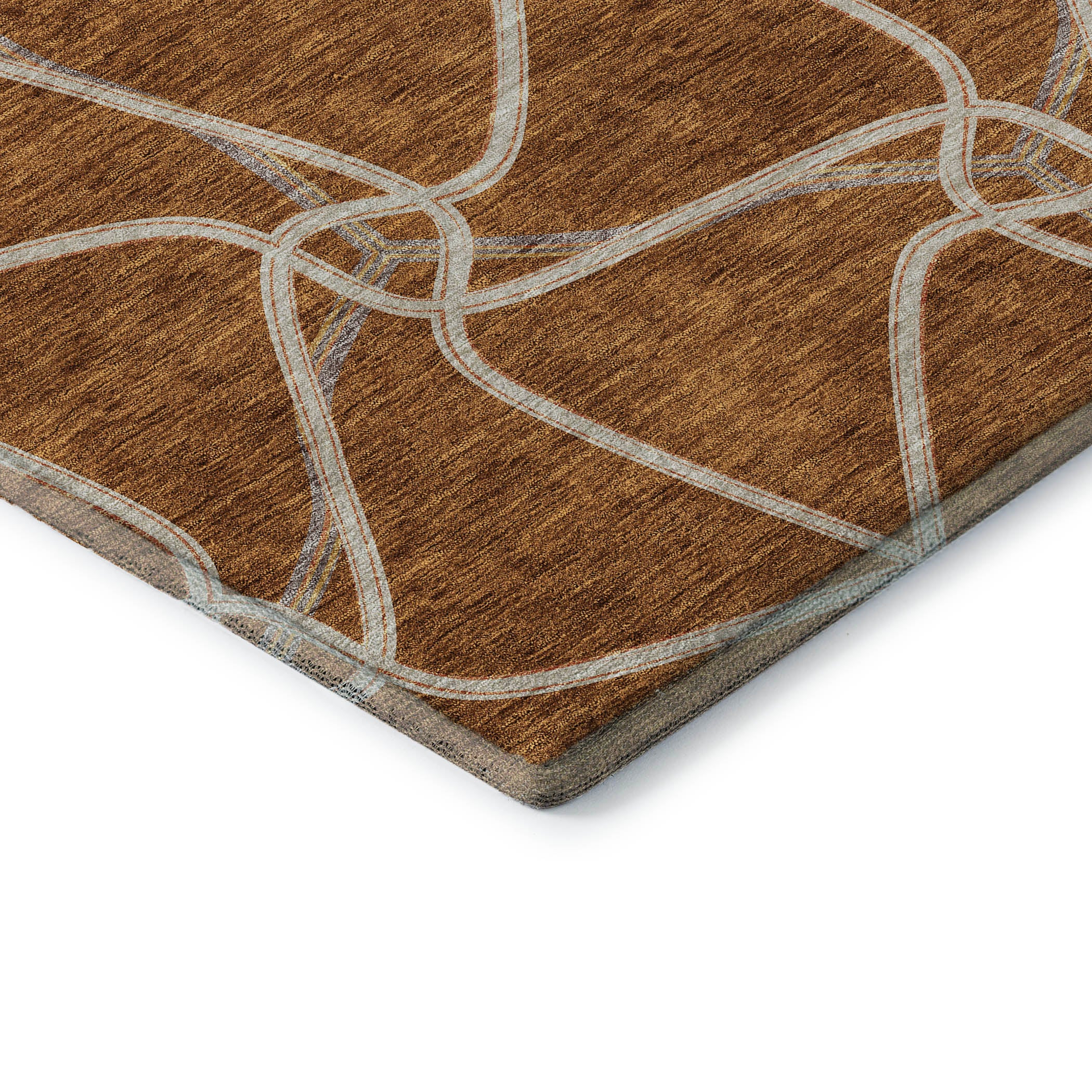 Jaipur Machine Washable Transitional Paprika Orange Rug 1'8" x 2'6" #shape_Rectangle