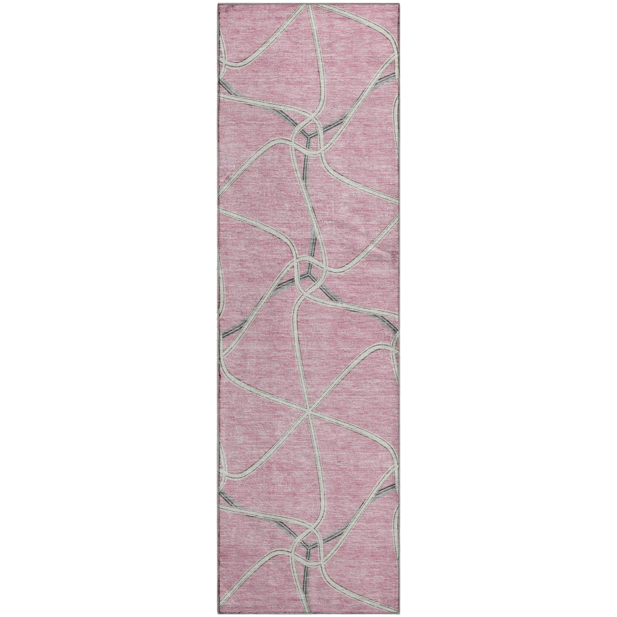 Jaipur Machine Washable Transitional Pink Rug 2'3" x 7'6" #shape_Runner
