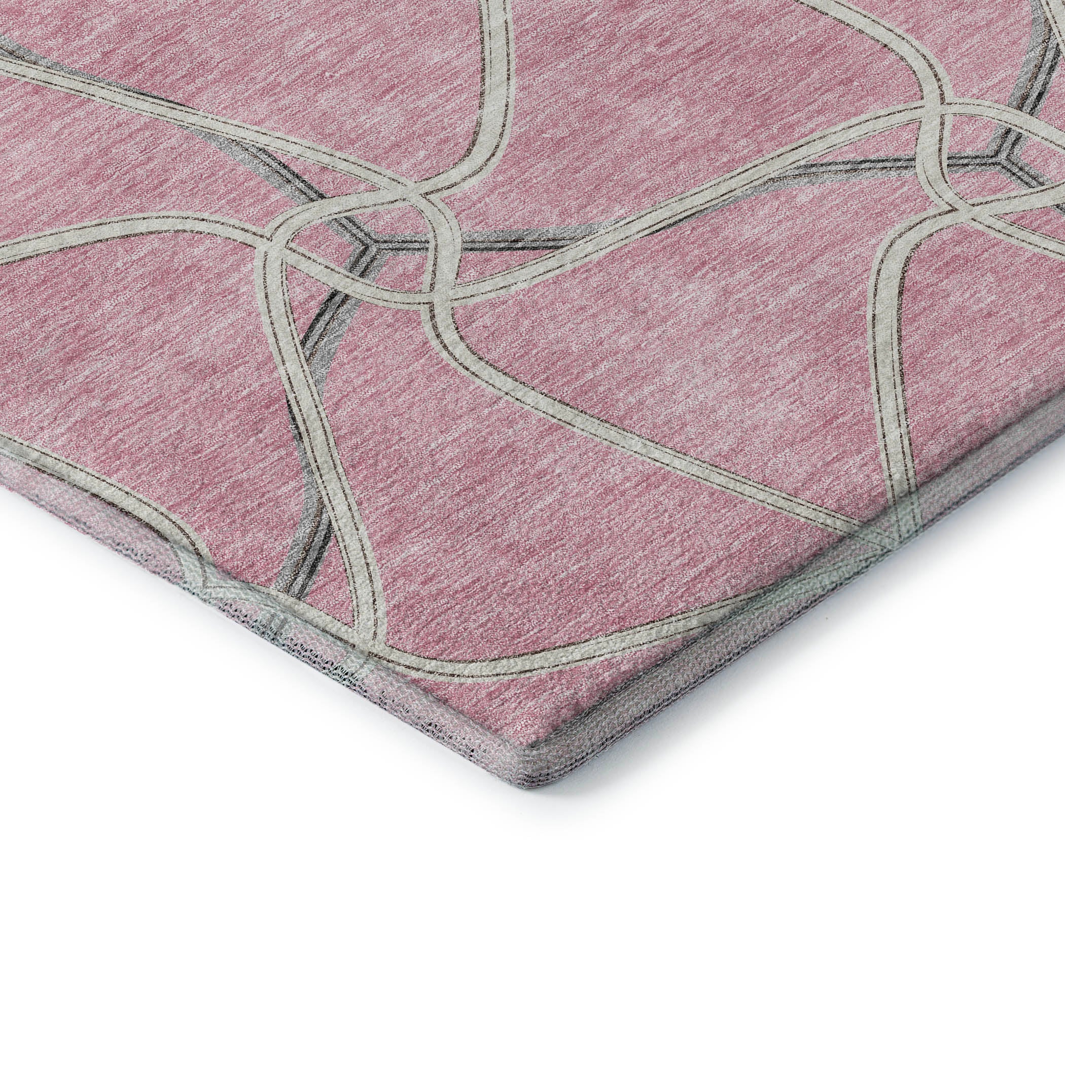 Jaipur Machine Washable Transitional Pink Rug 1'8" x 2'6" #shape_Rectangle