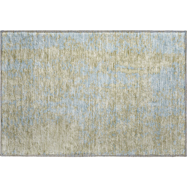 Rome Machine Washable Transitional Beige Brown Rug 1'8" x 2'6"
