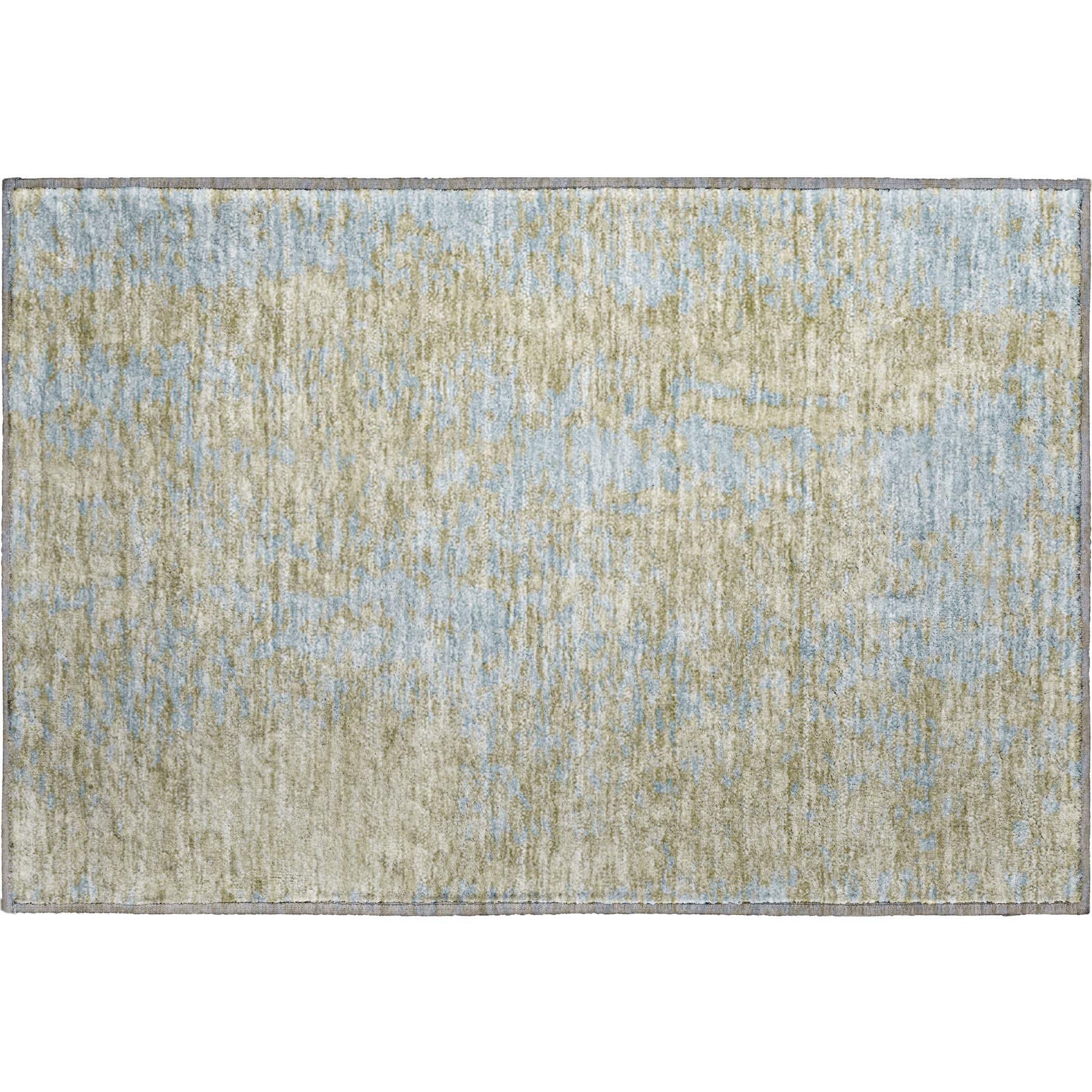 Rome Machine Washable Transitional Beige Brown Rug 1'8" x 2'6" #shape_Rectangle