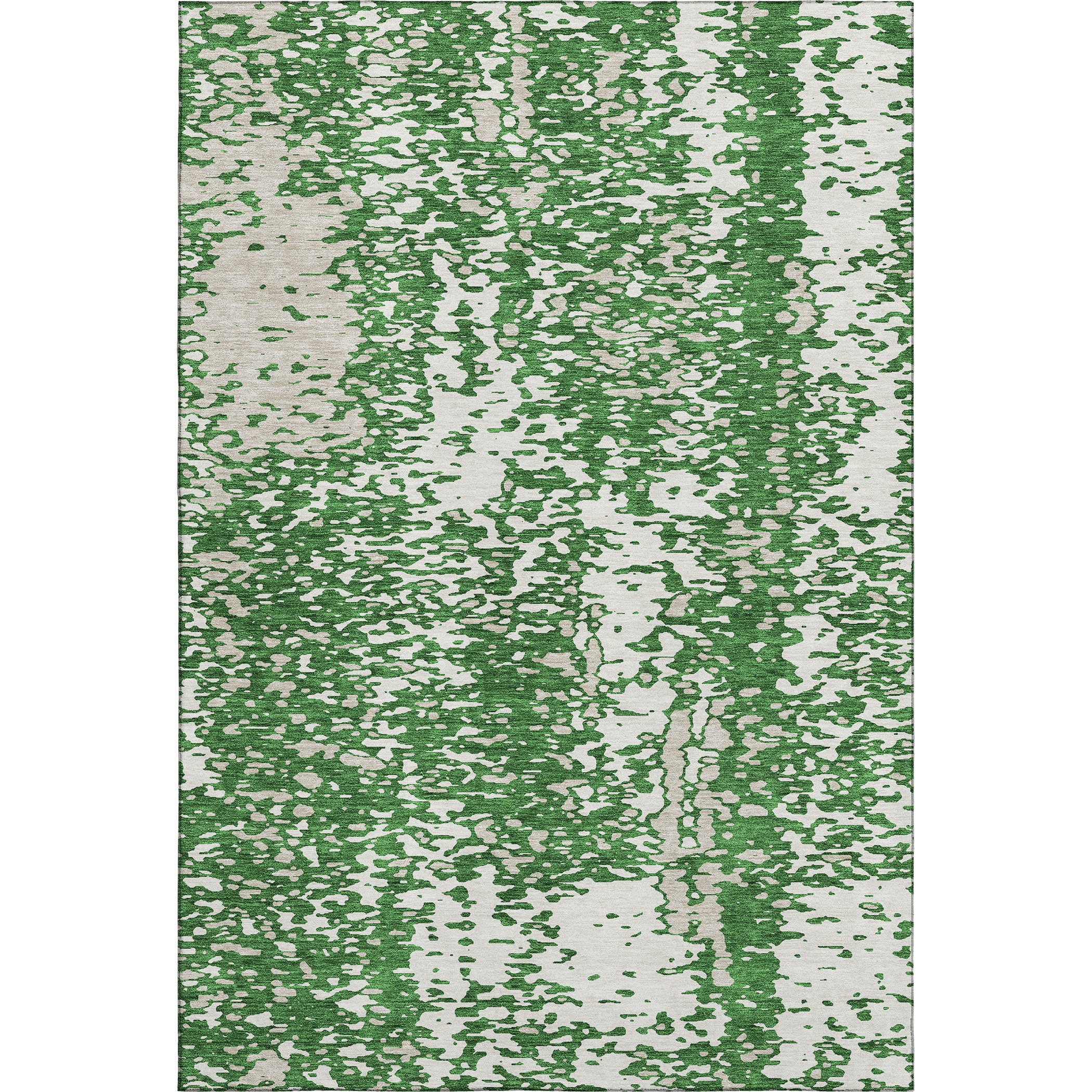 Rome Machine Washable Transitional Emerald Green Rug 2'6" x 3'10" #shape_Rectangle