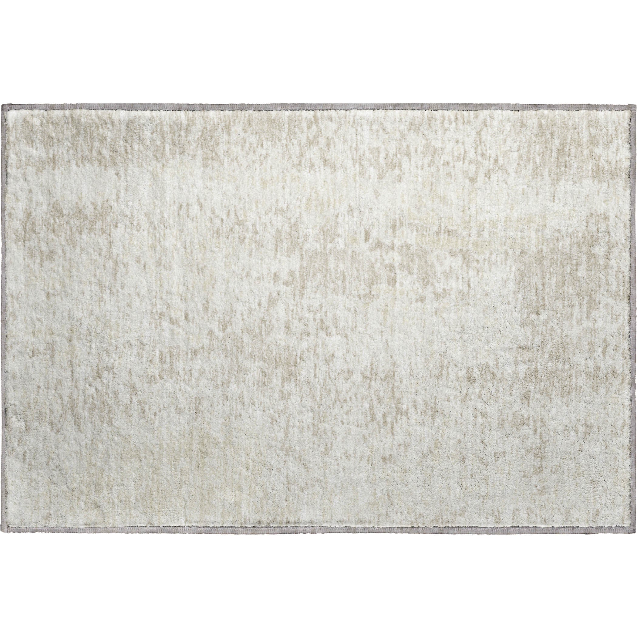 Rome Machine Washable Transitional Ivory Rug 1'8" x 2'6" #shape_Rectangle