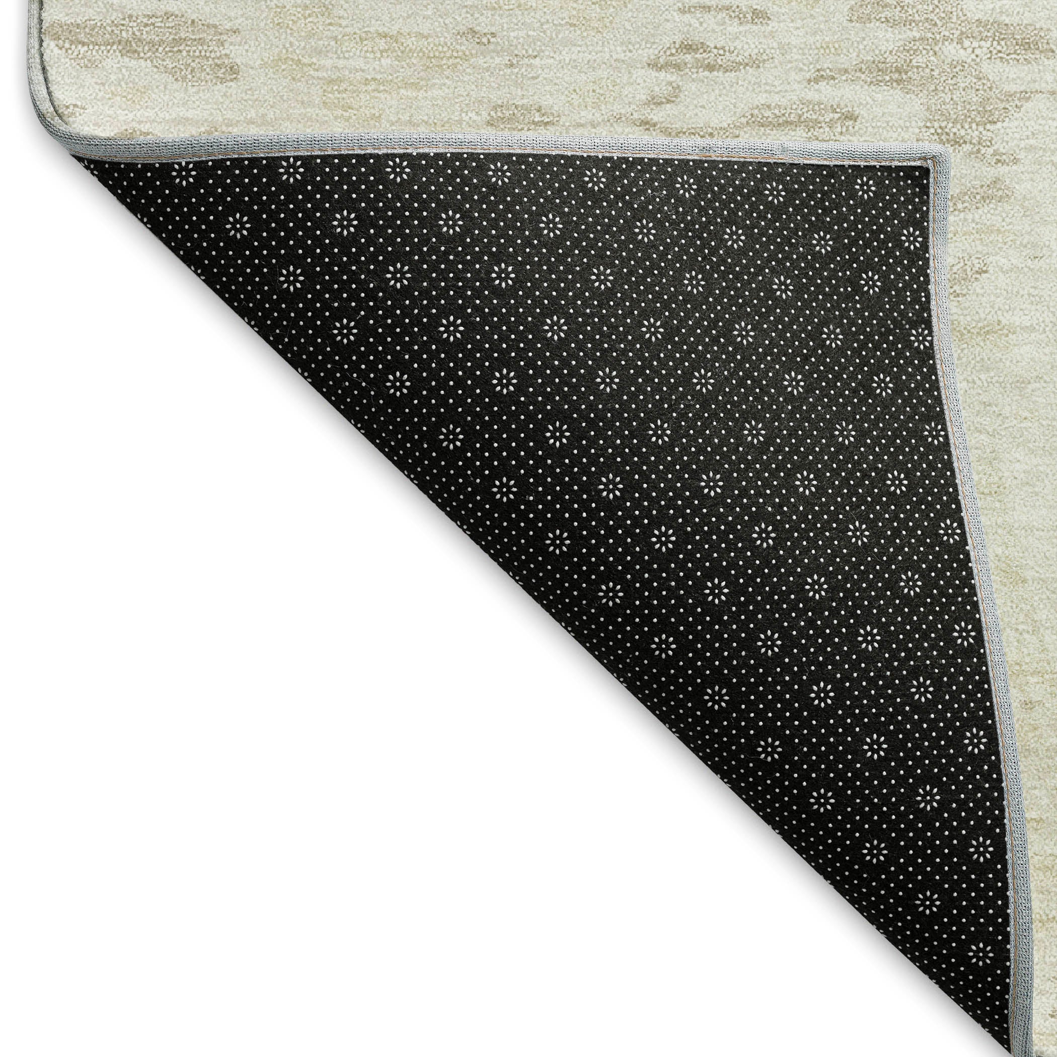 Rome Machine Washable Transitional Ivory Rug 1'8" x 2'6" #shape_Rectangle
