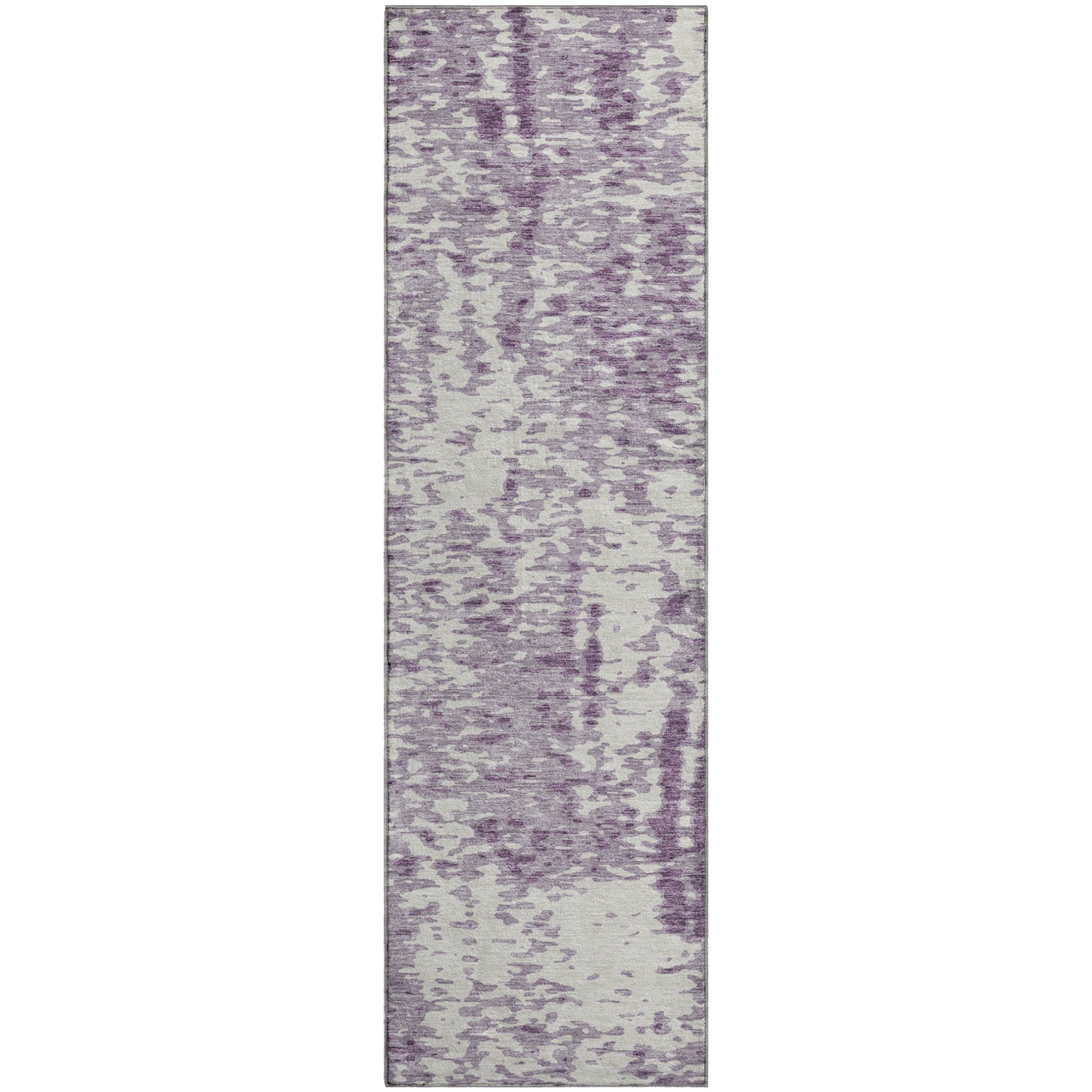 Rome Machine Washable Transitional Lavender Purple Rug 2'3" x 7'6" #shape_Runner