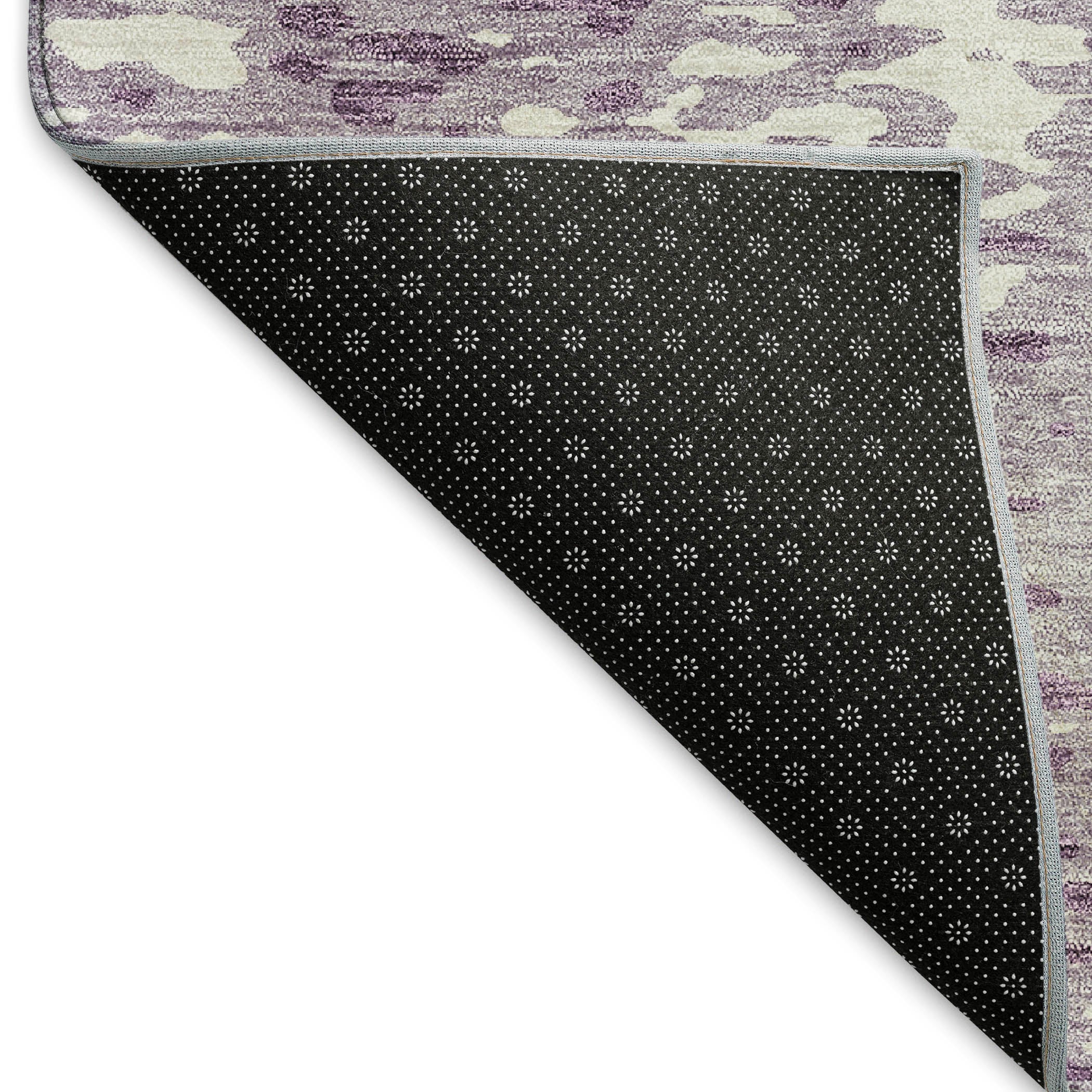 Rome Machine Washable Transitional Lavender Purple Rug 1'8" x 2'6" #shape_Rectangle