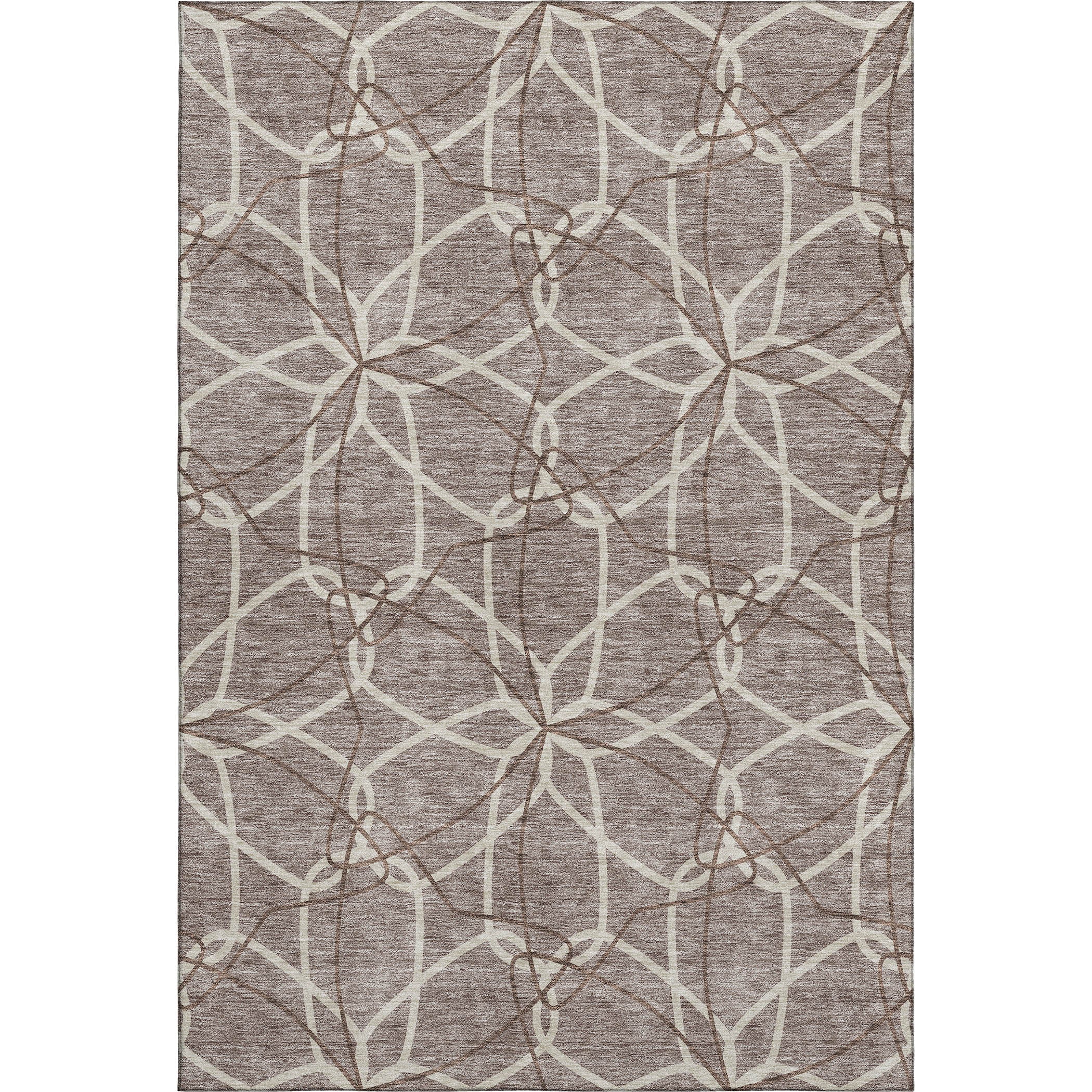 Cusco Machine Washable Transitional Taupe Brown Rug 2'6" x 3'10" #shape_Rectangle