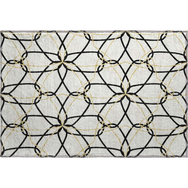 Cusco Machine Washable Transitional White Ivory Rug 1'8" x 2'6"