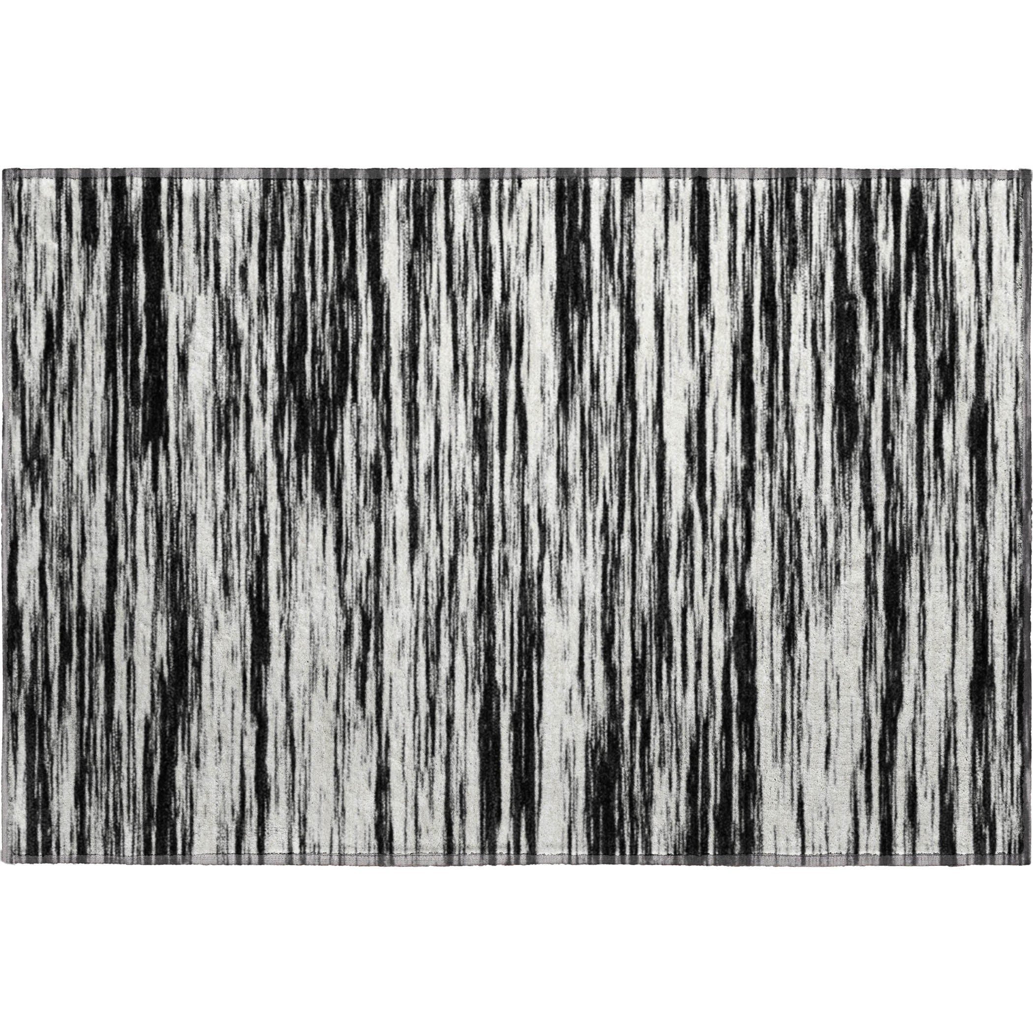 Montevideo Machine Washable Transitional Black Rug 1'8" x 2'6" #shape_Rectangle