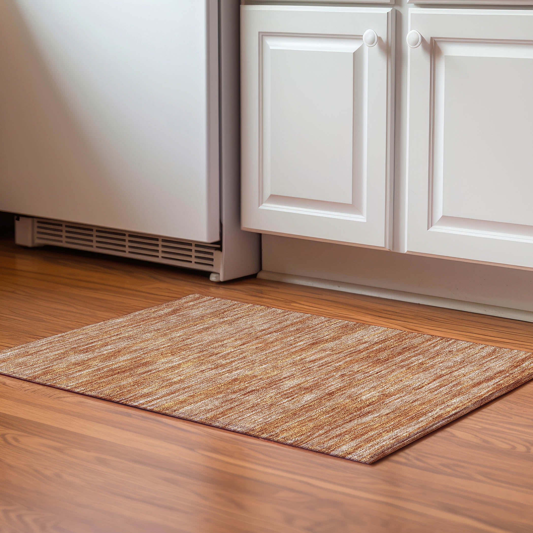 Montevideo Machine Washable Transitional Copper Orange Rug 1'8" x 2'6" #shape_Rectangle