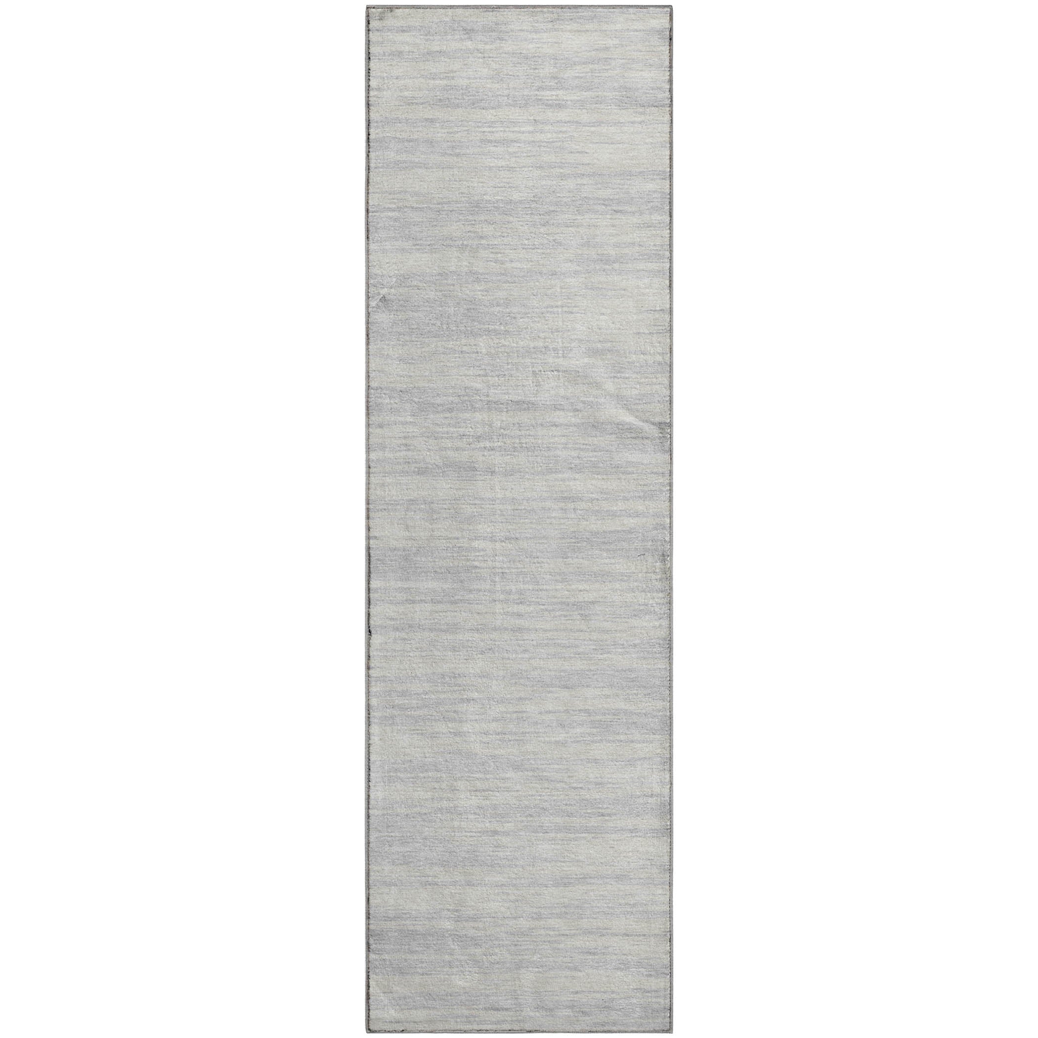 Montevideo Machine Washable Transitional Silver Gray Rug 2'3" x 7'6" #shape_Runner