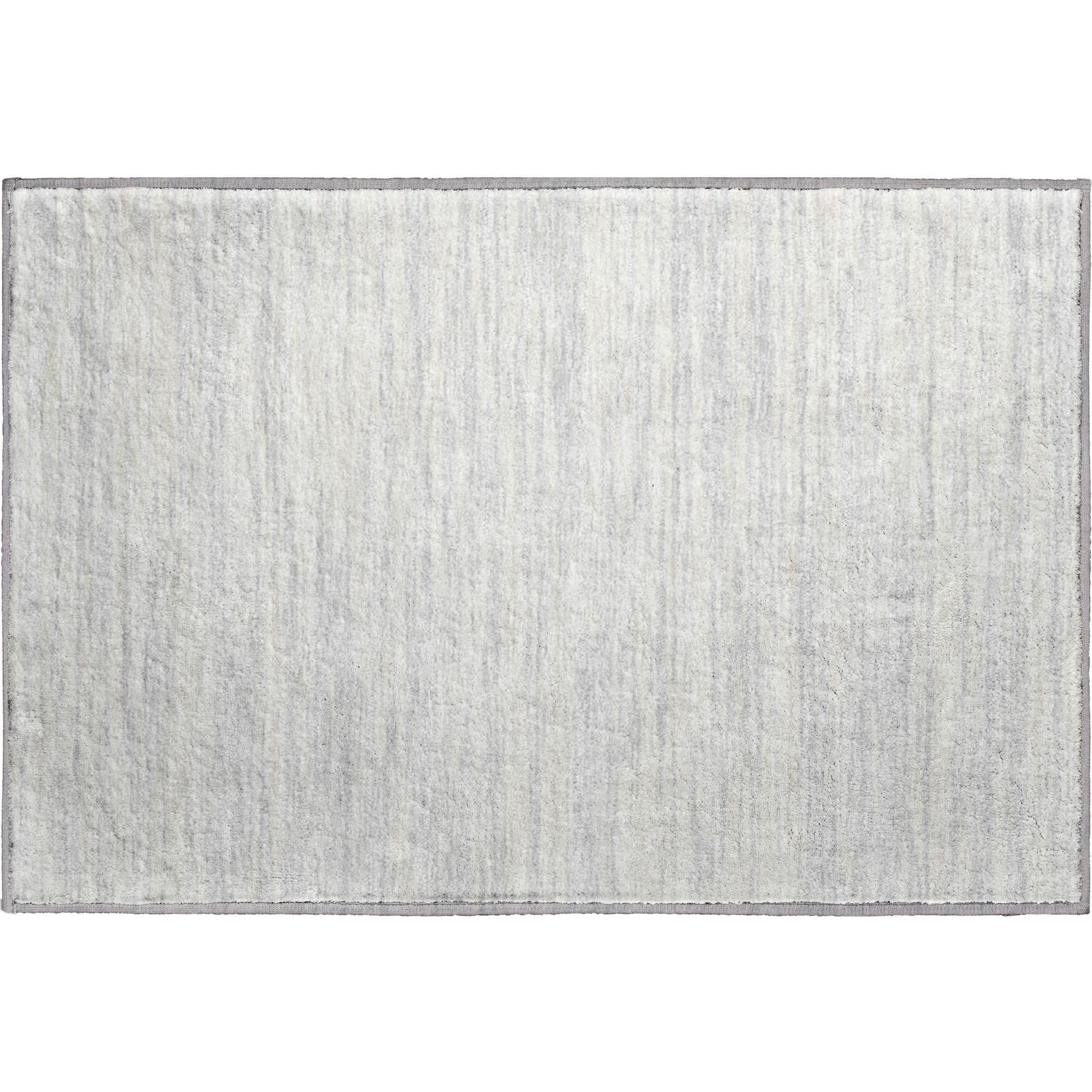 Montevideo Machine Washable Transitional Silver Gray Rug 1'8" x 2'6" #shape_Rectangle