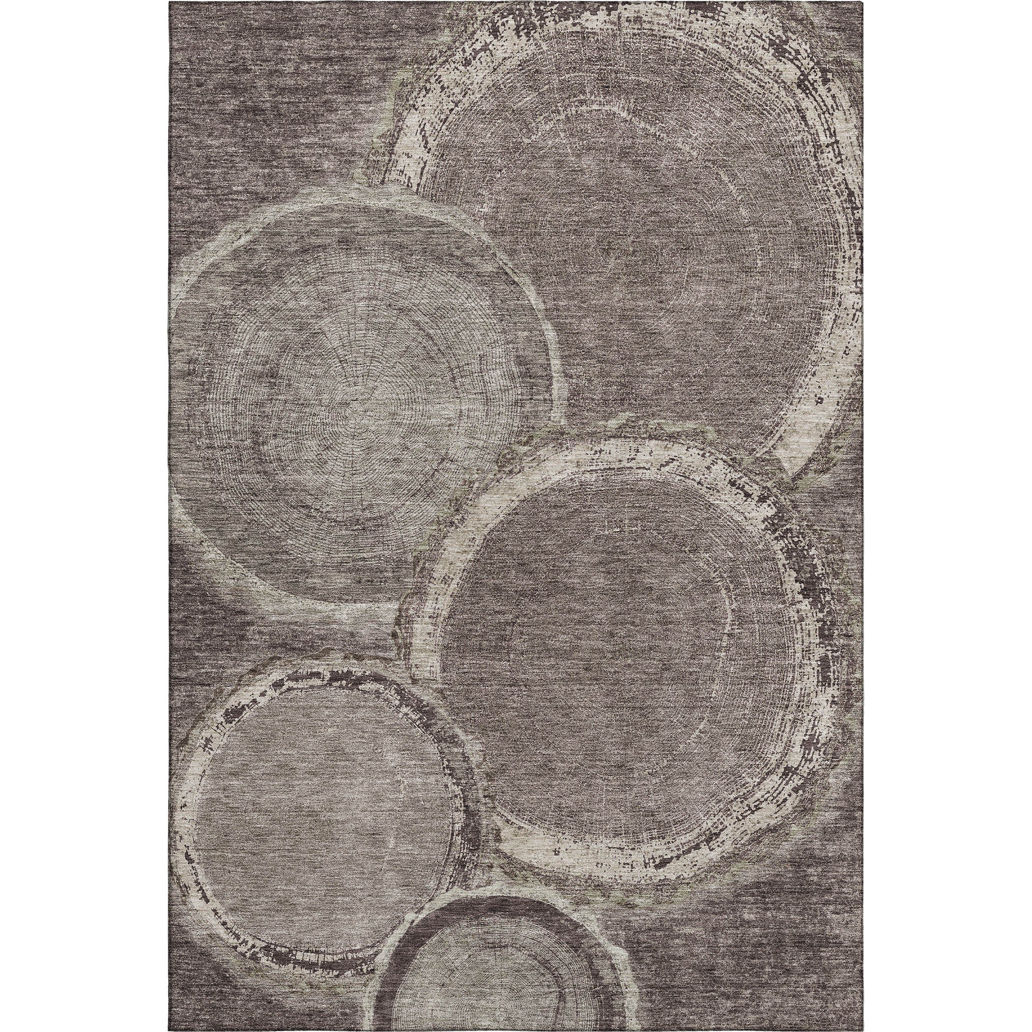 Kotor Machine Washable Transitional Chocolate Brown Rug 2'6" x 3'10" #shape_Rectangle