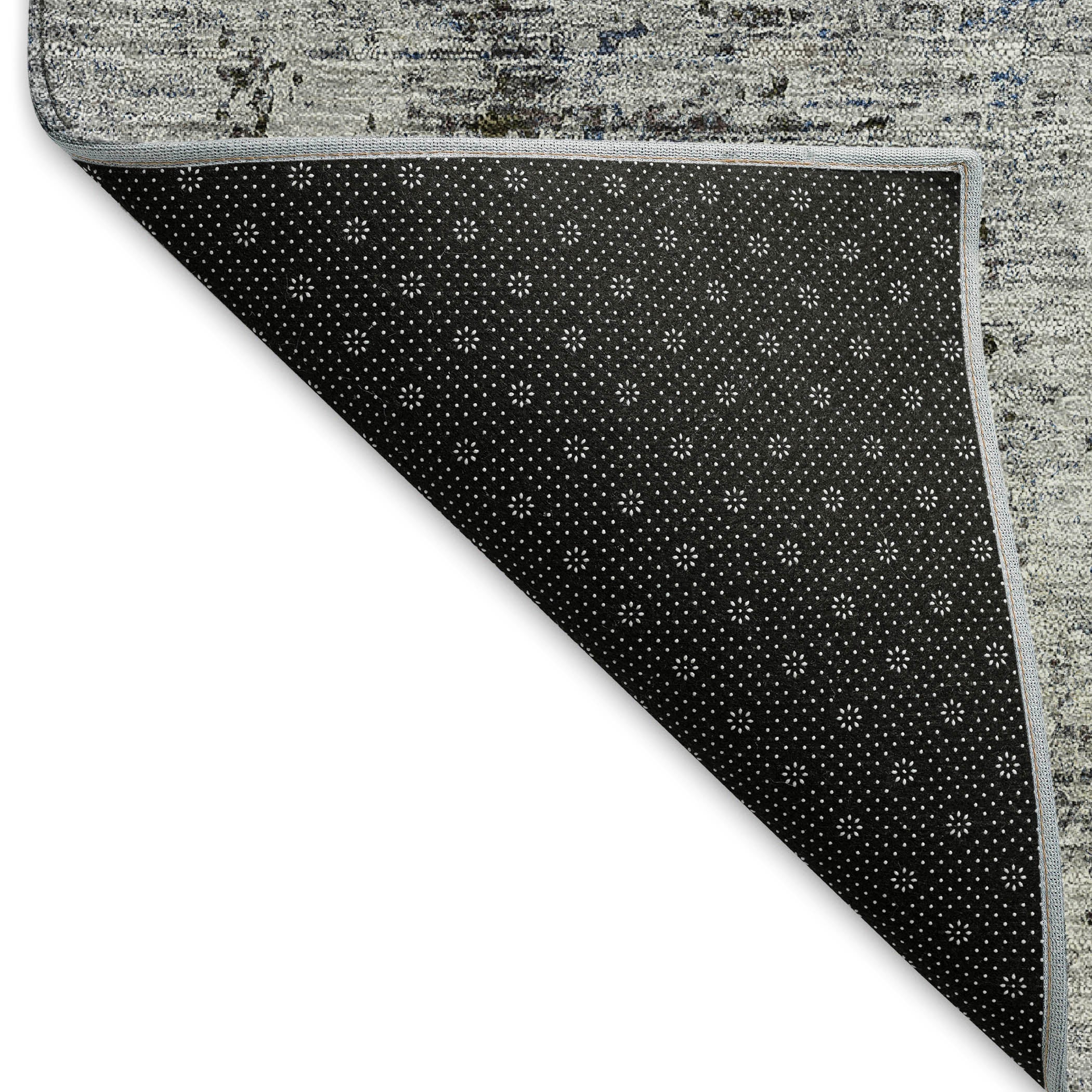 Kyoto Machine Washable Transitional Gray Rug 1'8" x 2'6" #shape_Rectangle