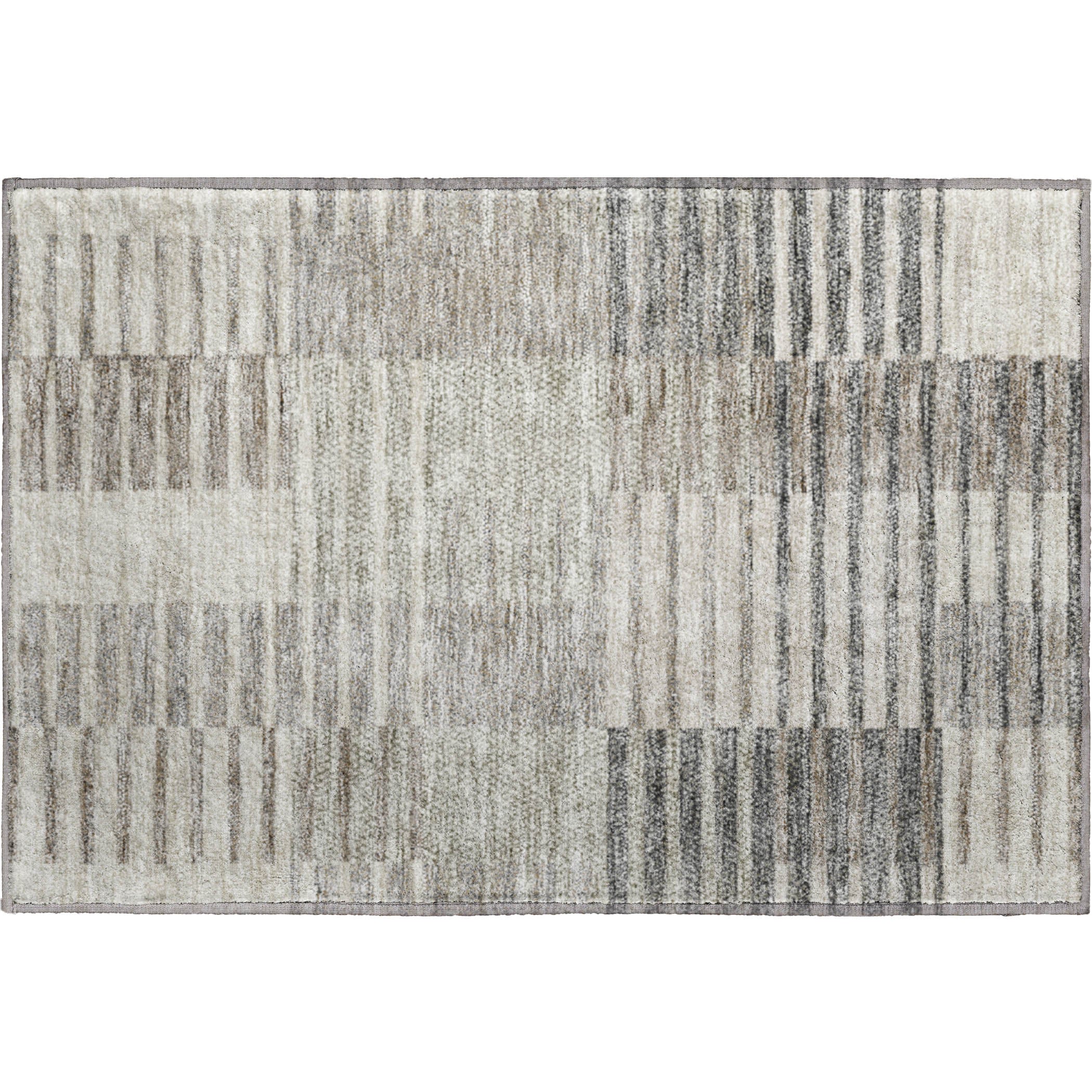 Mostar Machine Washable Transitional Beige Brown Rug 1'8" x 2'6" #shape_Rectangle