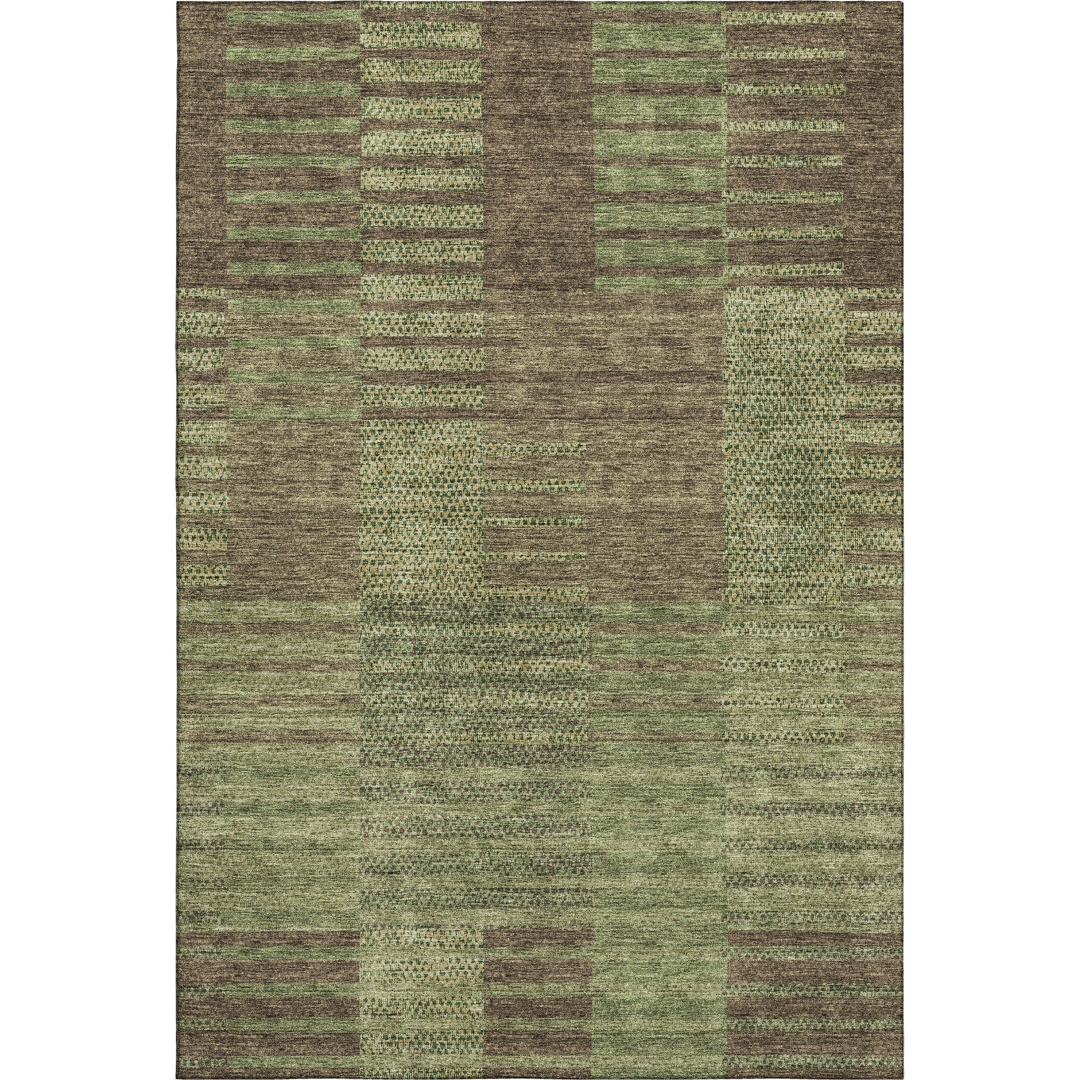 Mostar Machine Washable Transitional Mocha Brown Rug 2'6" x 3'10" #shape_Rectangle