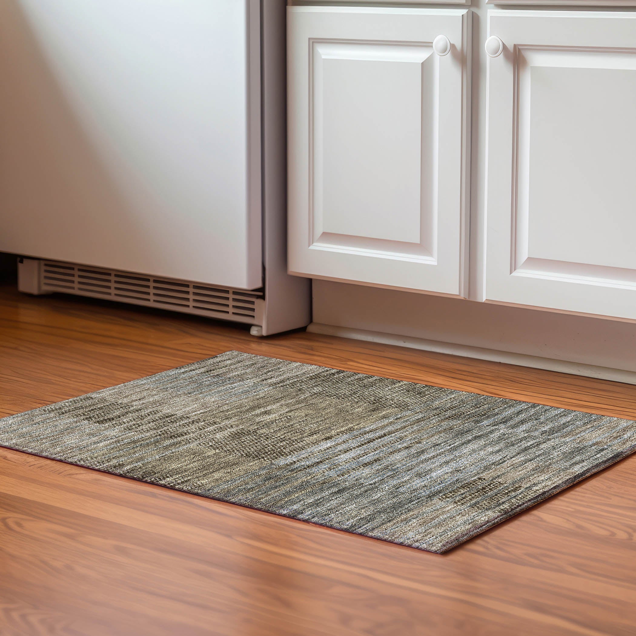 Mostar Machine Washable Transitional Taupe Brown Rug 1'8" x 2'6" #shape_Rectangle
