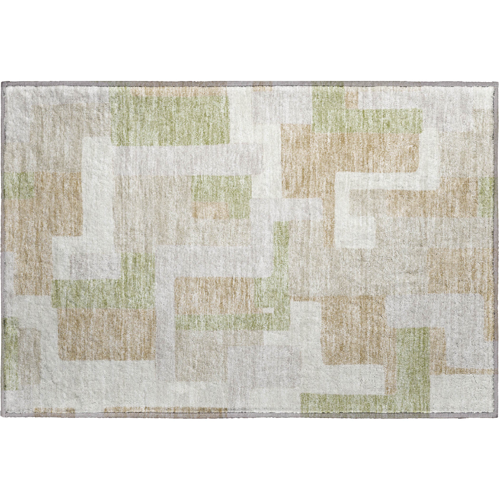 Salzburg Machine Washable Transitional Beige Brown Rug 1'8" x 2'6" #shape_Rectangle