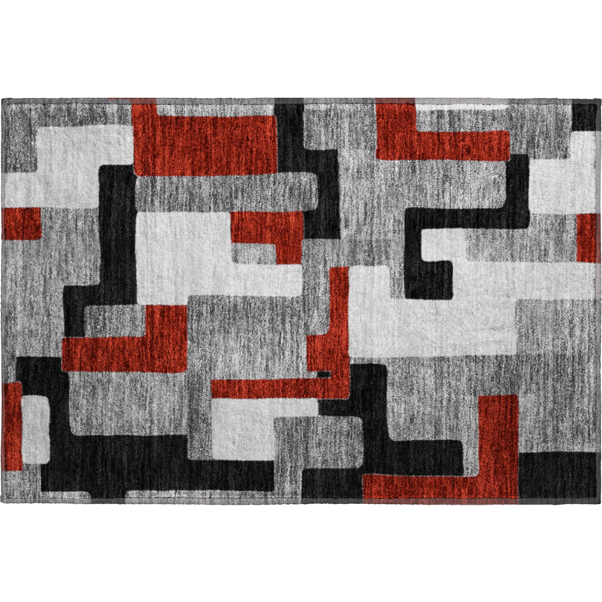 Salzburg Machine Washable Transitional Gray Rug 1'8" x 2'6" #shape_Rectangle