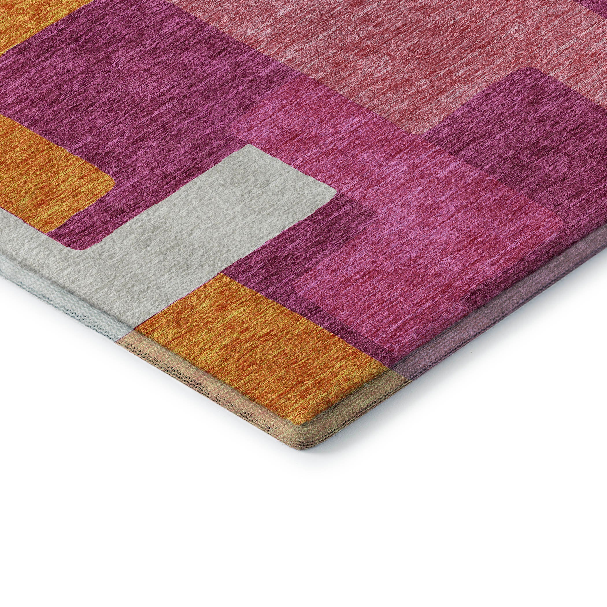 Salzburg Machine Washable Transitional Pink Rug 1'8" x 2'6" #shape_Rectangle