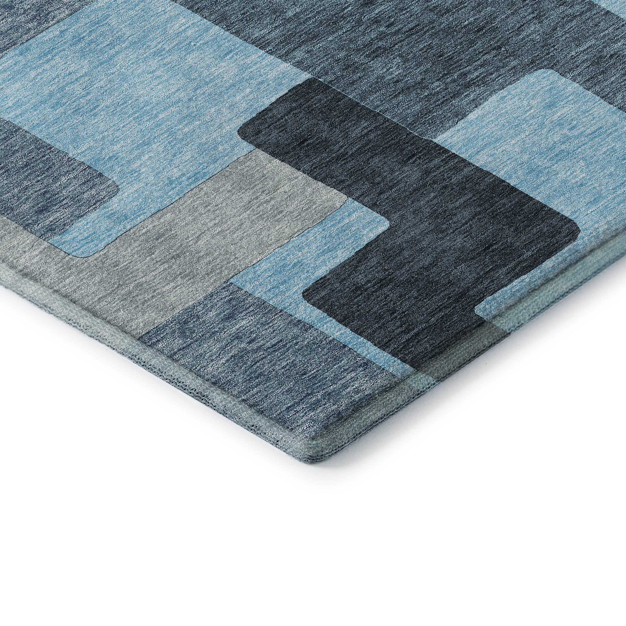 Salzburg Machine Washable Transitional Sky Blue Rug 1'8" x 2'6" #shape_Rectangle