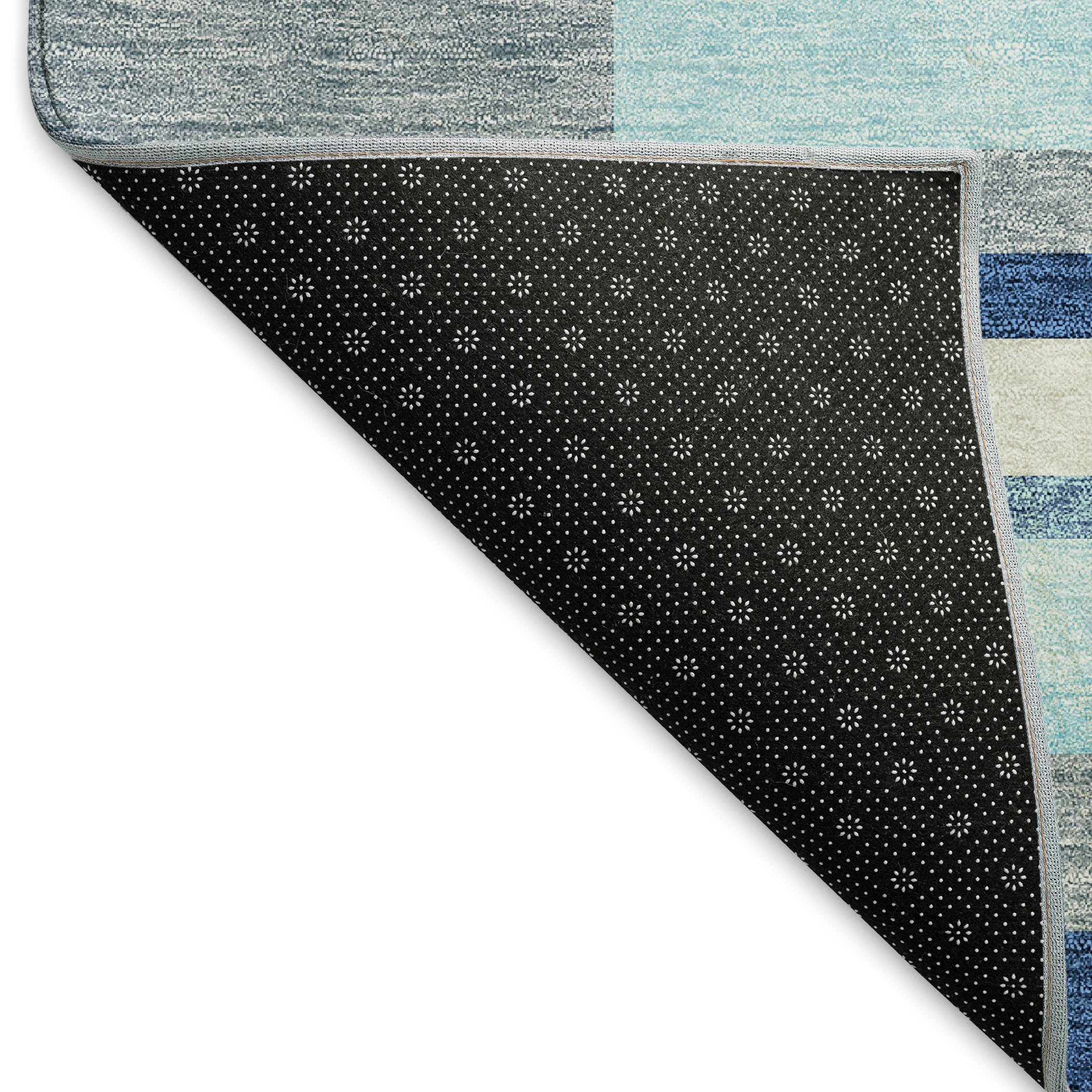 Tallinn Machine Washable Transitional Blue Rug 1'8" x 2'6" #shape_Rectangle