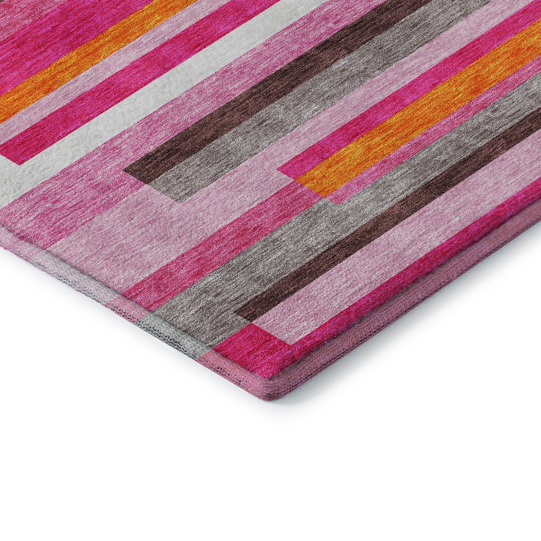 Tallinn Machine Washable Transitional Blush Pink Rug 1'8" x 2'6" #shape_Rectangle