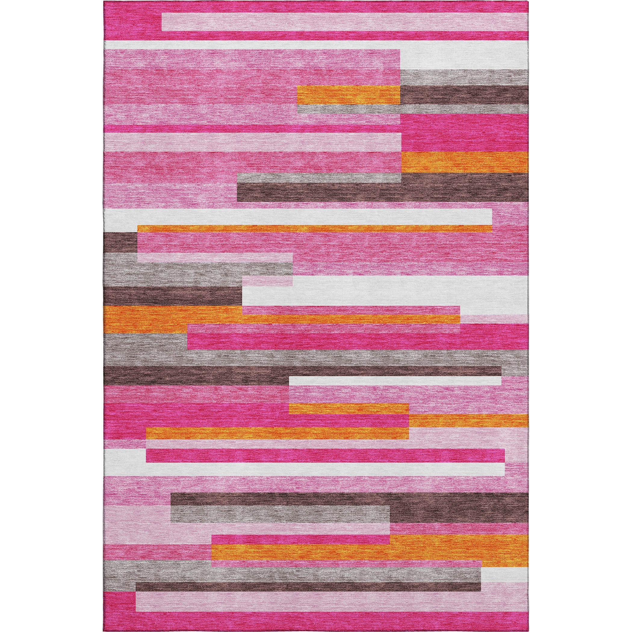 Tallinn Machine Washable Transitional Blush Pink Rug 2'6" x 3'10" #shape_Rectangle