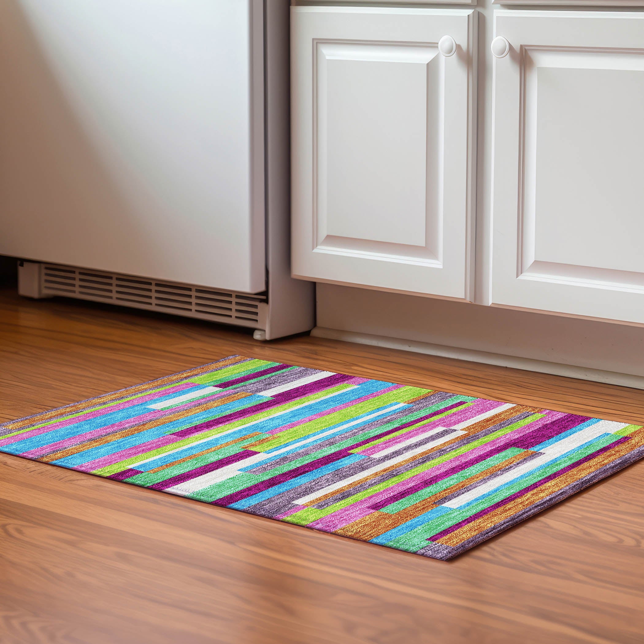 Tallinn Machine Washable Transitional Lavender Purple Rug 1'8" x 2'6" #shape_Rectangle