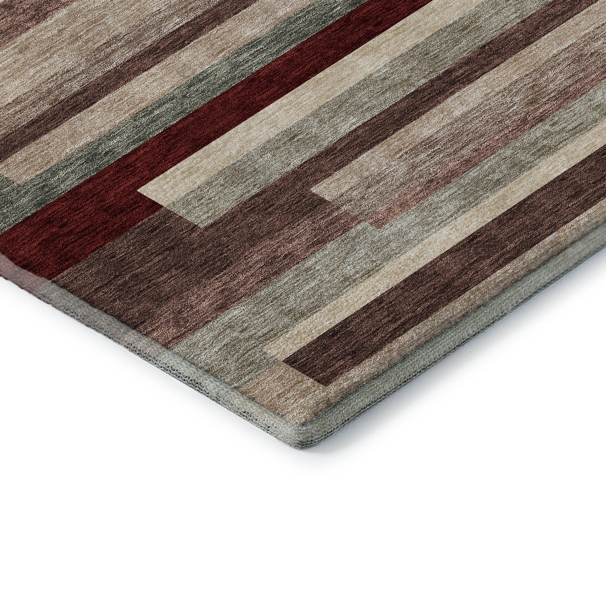 Tallinn Machine Washable Transitional Merlot Red Rug 1'8" x 2'6" #shape_Rectangle
