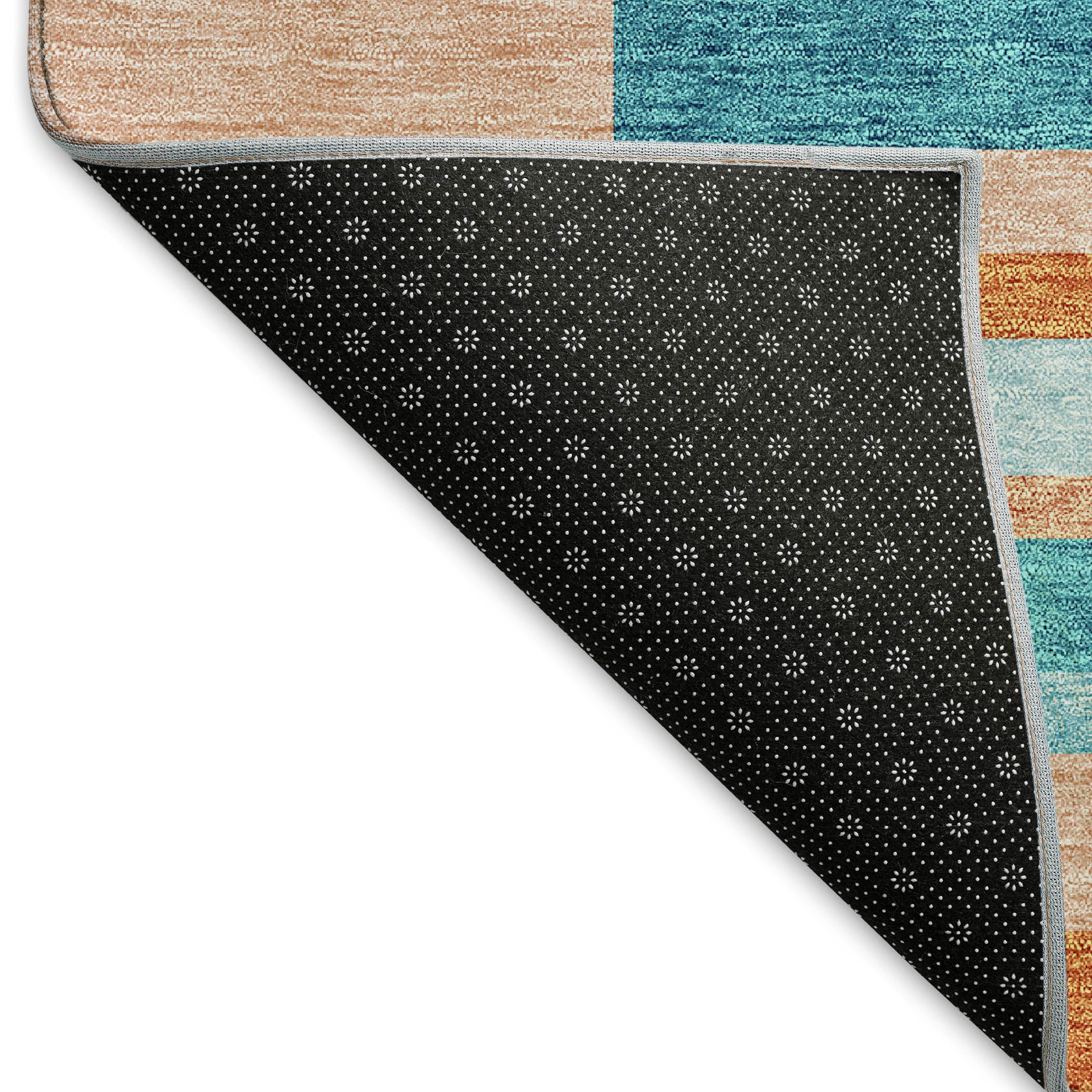 Tallinn Machine Washable Transitional Orange Rug 1'8" x 2'6" #shape_Rectangle